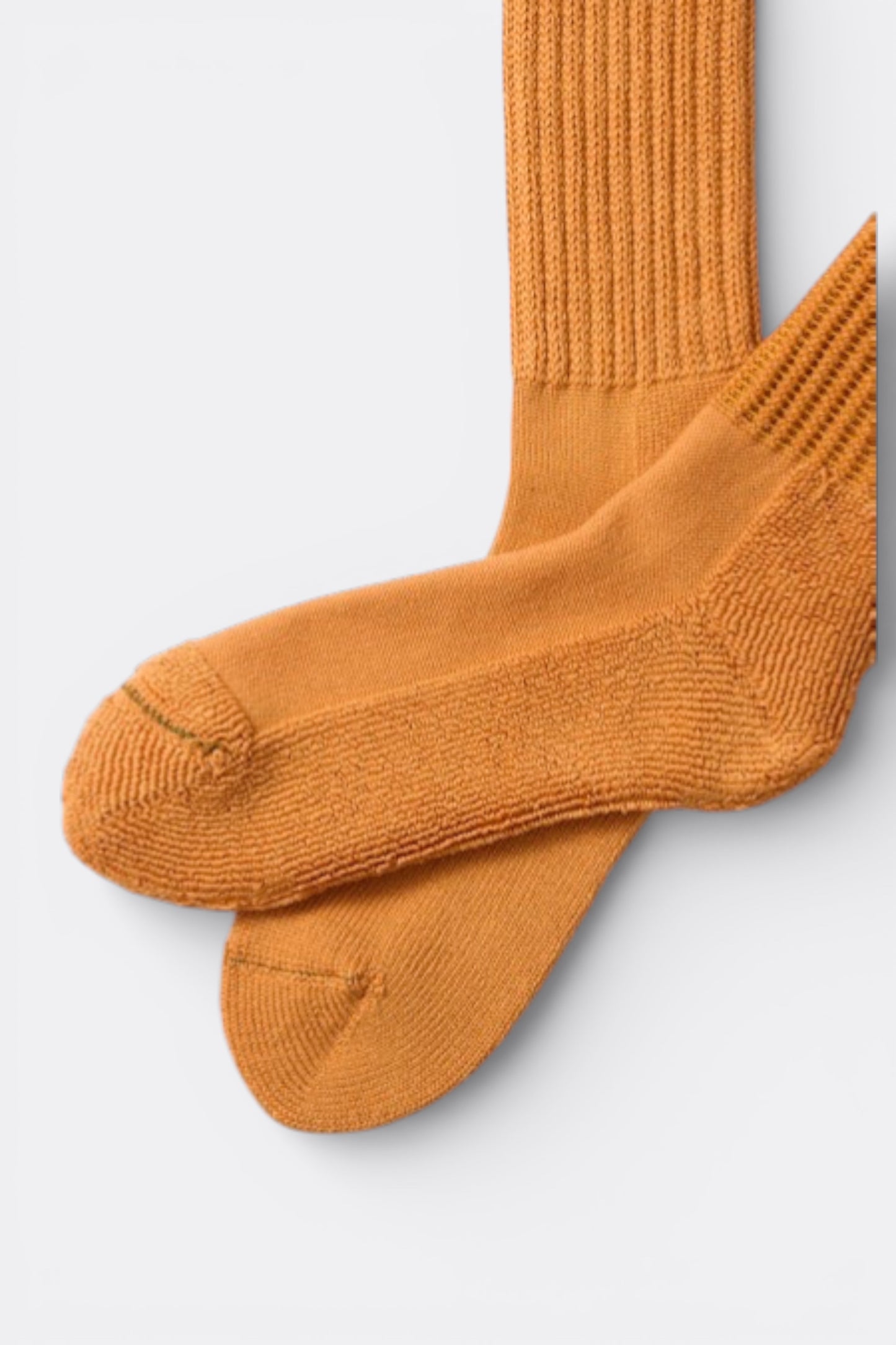 Rototo - Loose Pile Crew Socks (Orange Peel)