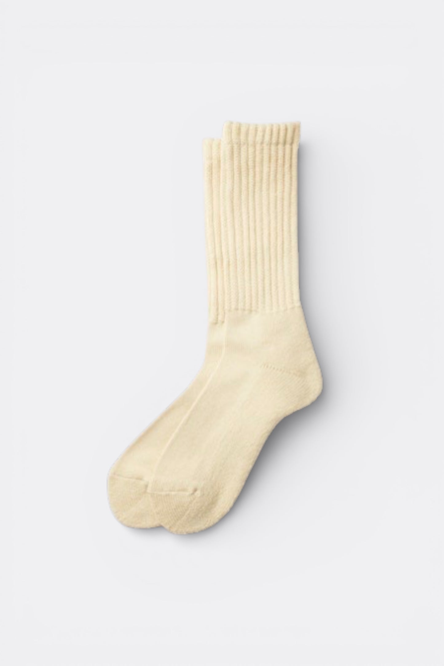 Rototo - Loose Pile Crew Socks (Raw Beige)