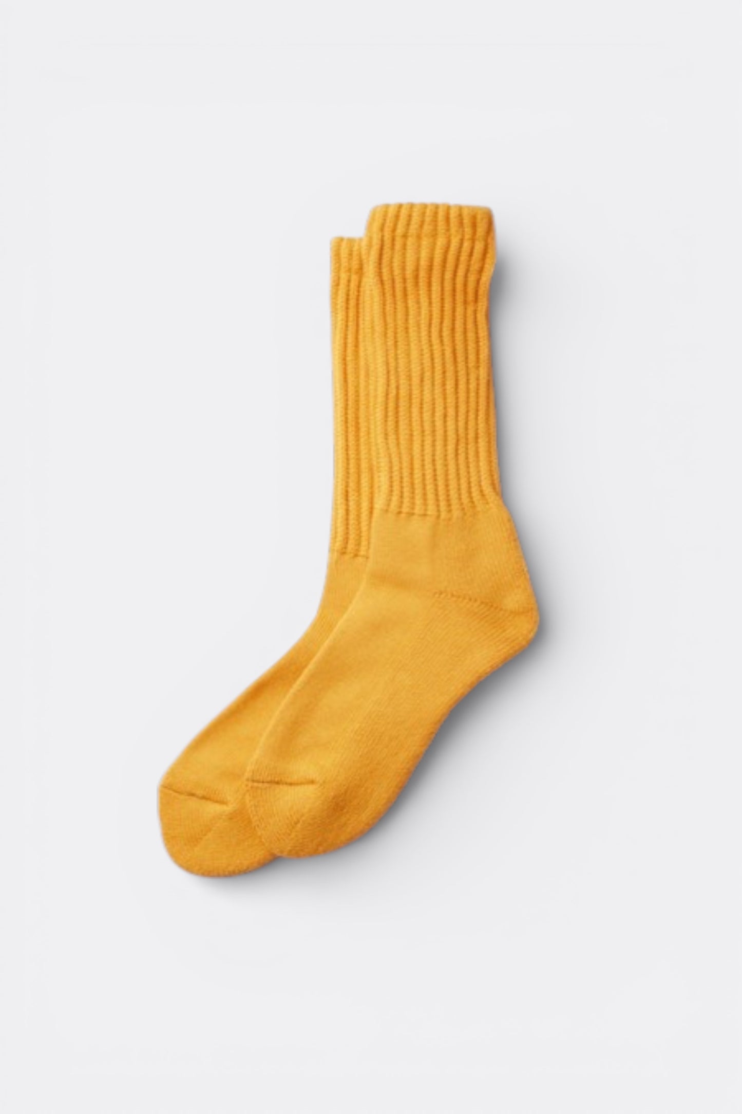 Rototo - Loose Pile Crew Socks (Yellow)
