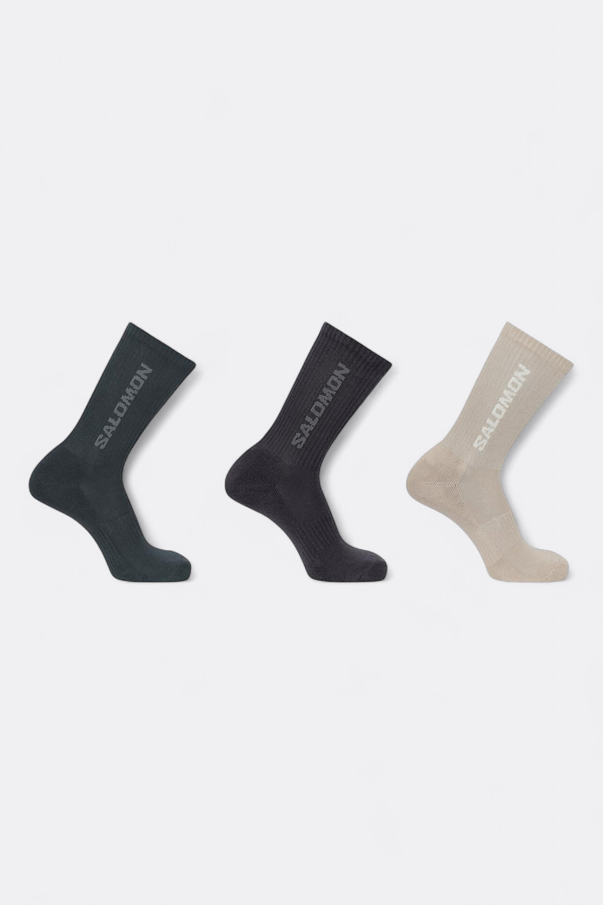 Salomon - Everyday Crew 3-Pack Socks (Etherea / Nine Iron / North Atlantic)