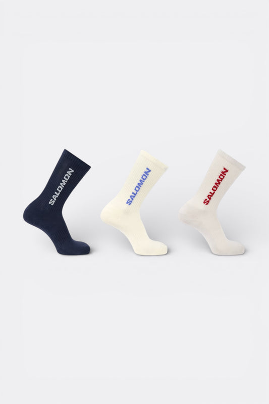 Salomon - Everyday Crew 3-Pack Socks (Spellbound / Vanilla Ice / Lunar Rock)