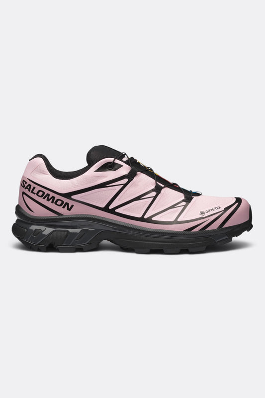 SALOMON XT-6 Gore-Tex Black Icy Pink Dawn Pink | Sneakers Trail Imperméable | Edgar Bdx