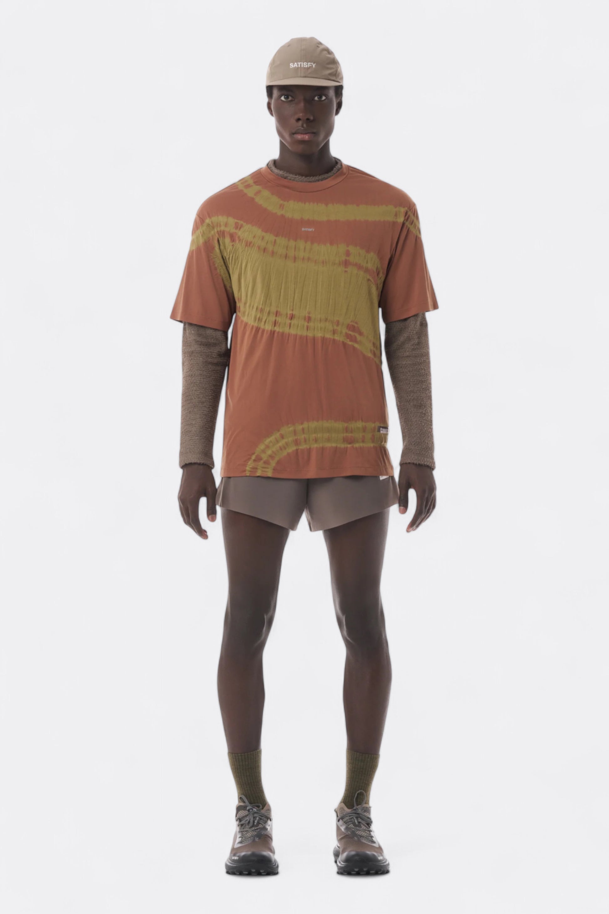 Satisfy - AuraLite™ T‑Shirt (Tie-Dye Mineral Camo)