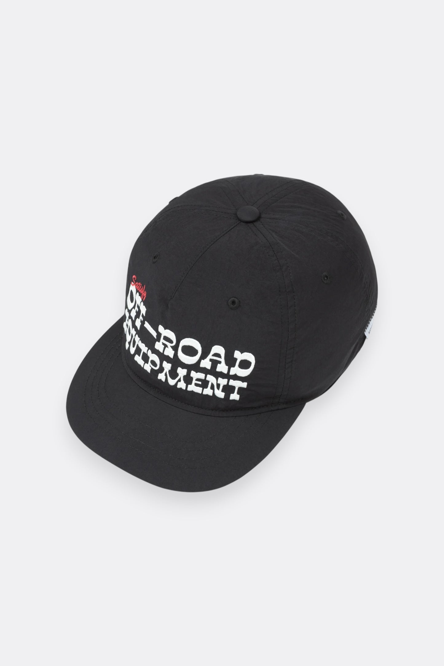 SATISFY FliteSilk™ 5-Panel Pinch Cap Black Off Road | Casquette Running Nylon | Edgar Bdx
