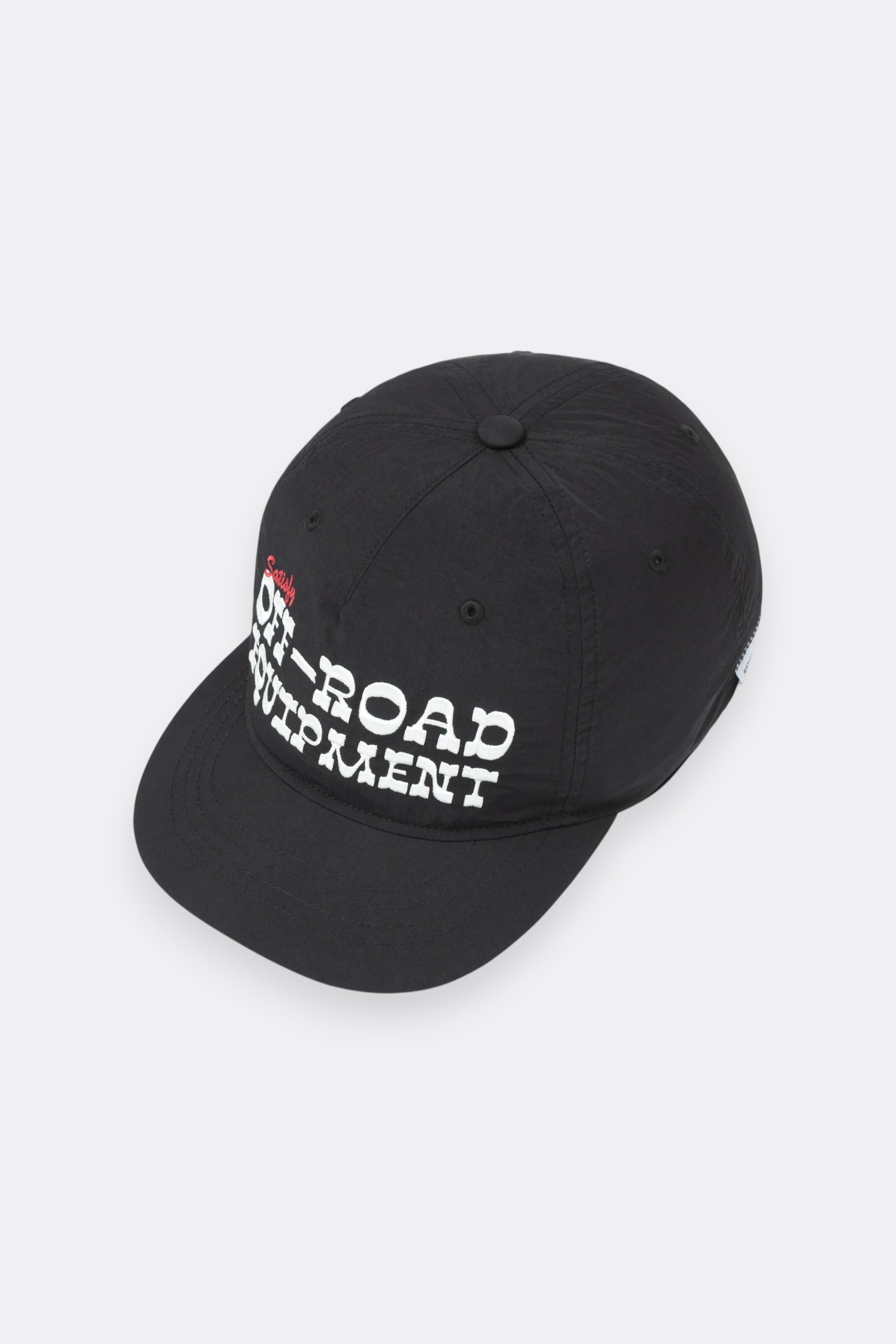SATISFY FliteSilk™ 5-Panel Pinch Cap Black Off Road | Casquette Running Nylon | Edgar Bdx