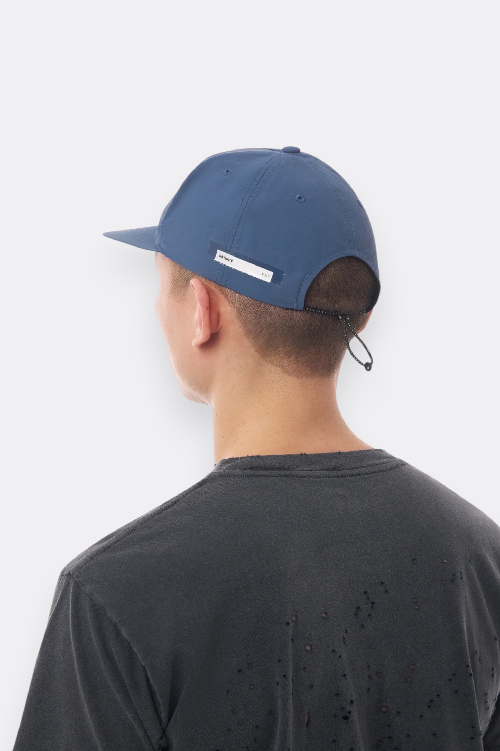 SATISFY FliteSilk™ 5-Panel Pinch Cap Vintage Indigo | Casquette Running Nylon | Edgar Bdx