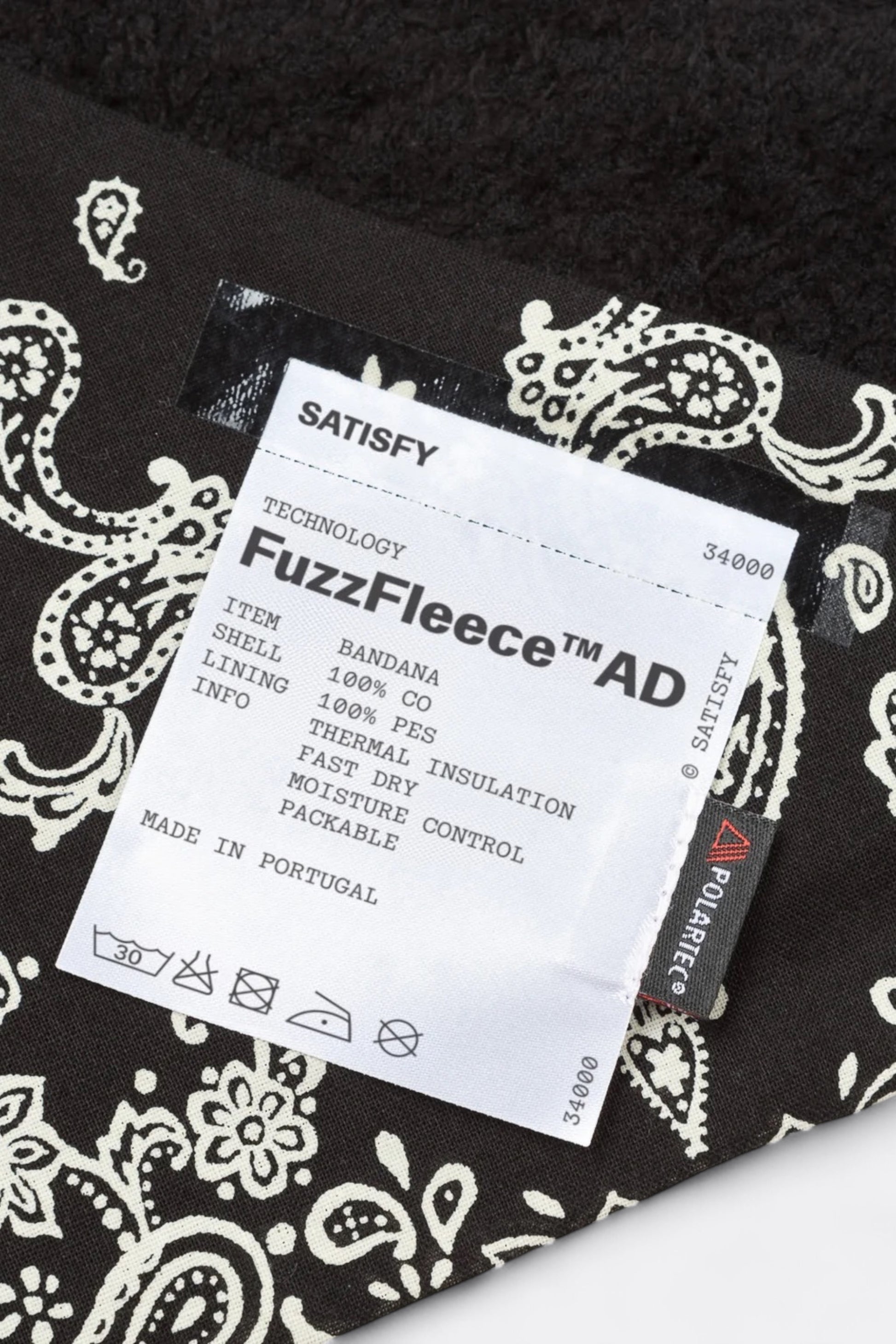 Satisfy - FuzzFleece™ AD Bandana (Black)