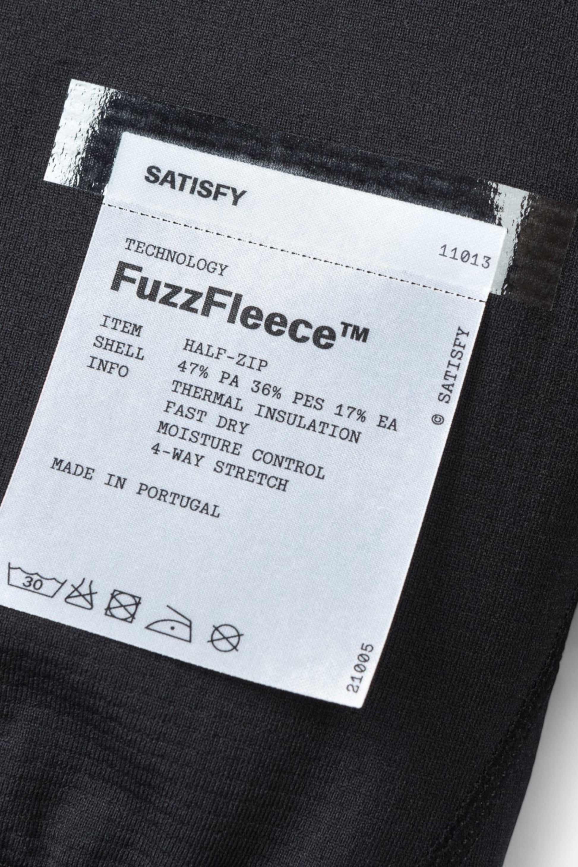 Satisfy - FuzzFleece™ Half‑Zip (Black)