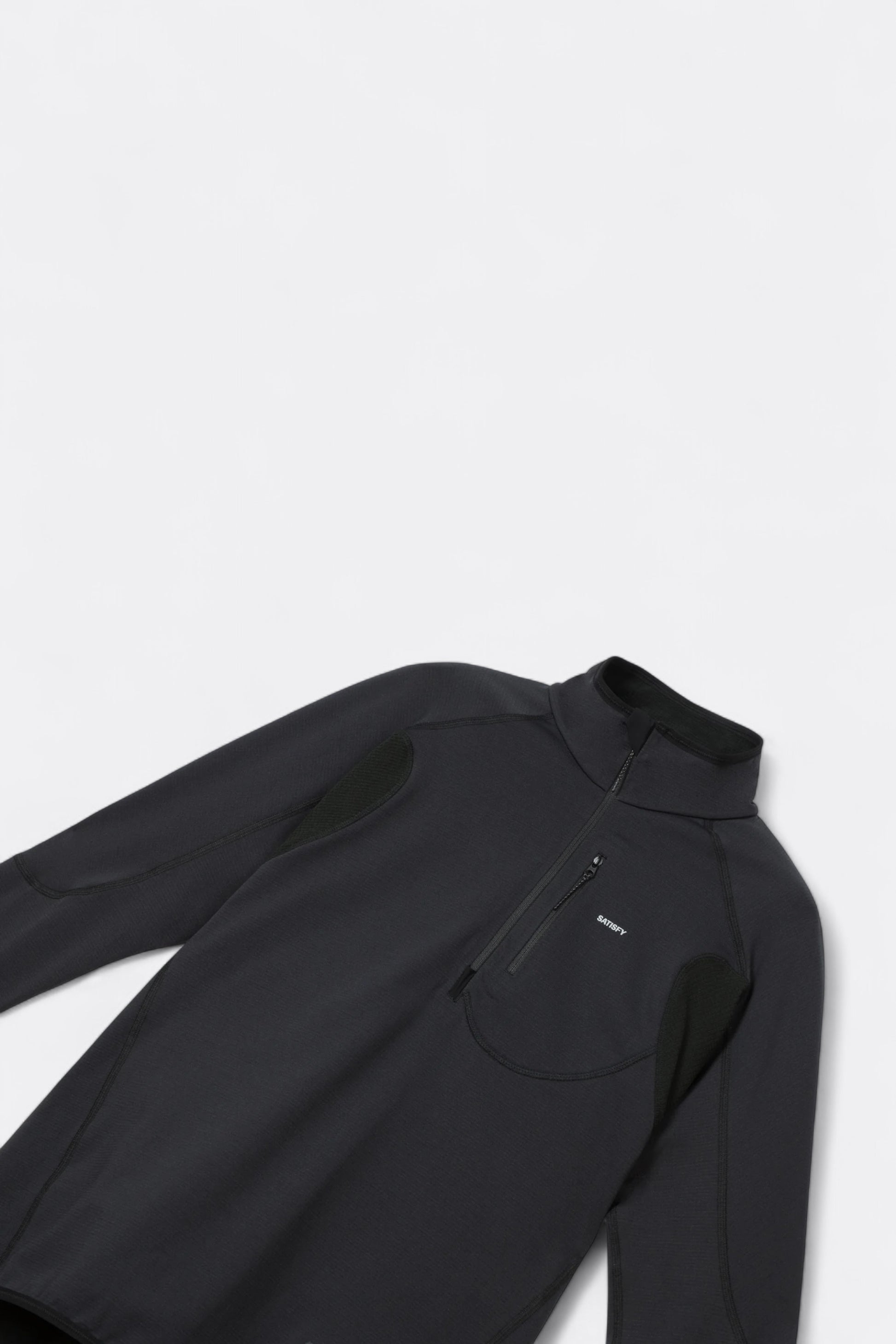 Satisfy - FuzzFleece™ Half‑Zip (Black)