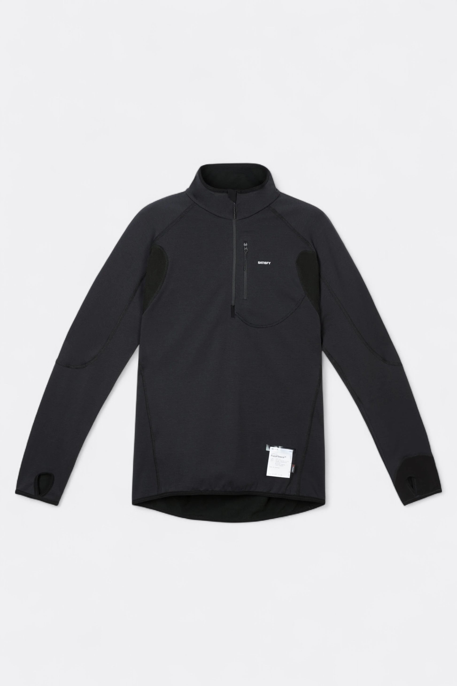 Satisfy - FuzzFleece™ Half‑Zip (Black)