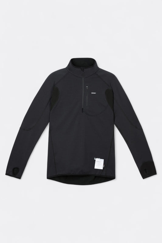 Satisfy - FuzzFleece™ Half‑Zip (Black)