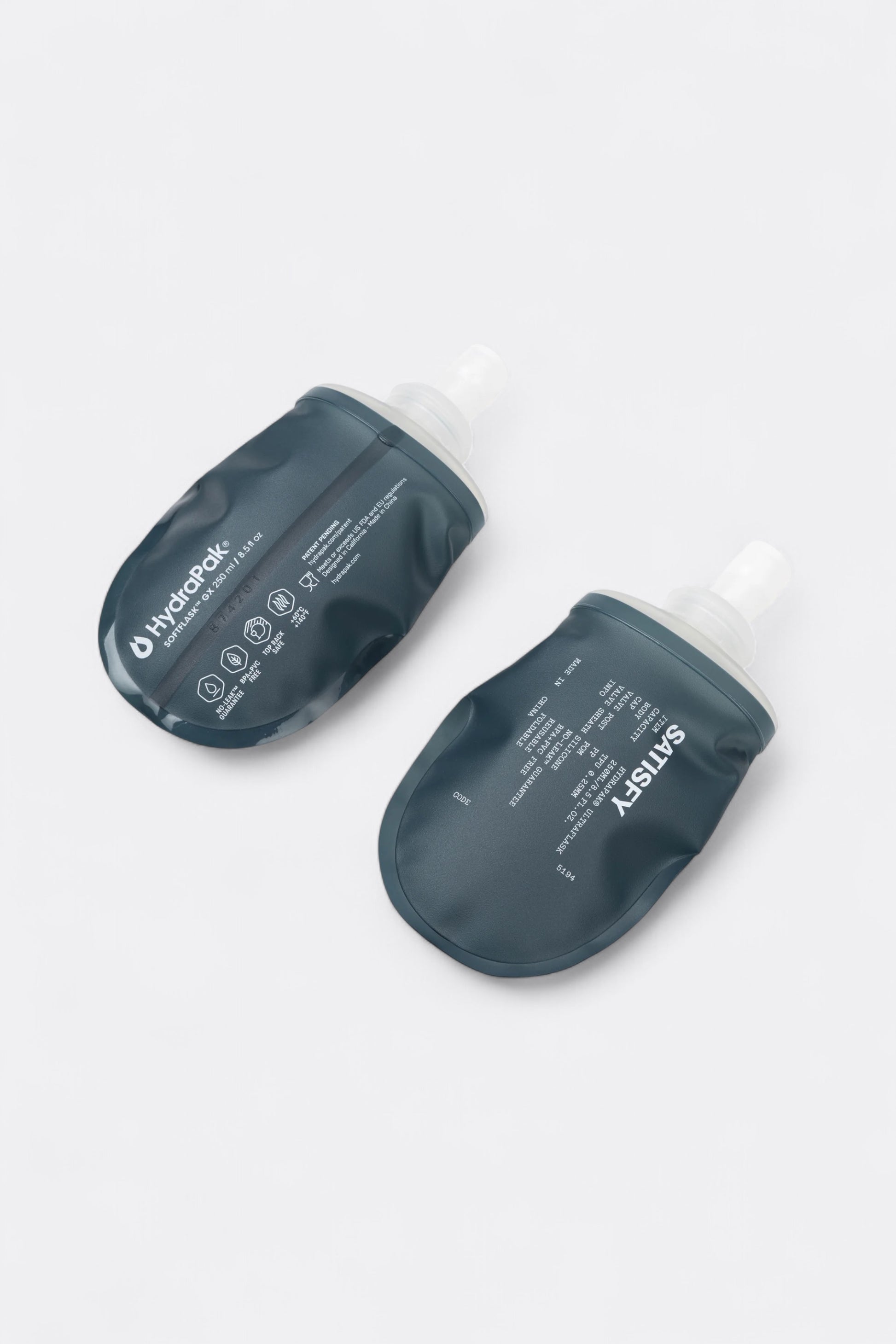 Satisfy - HydraPak® SoftFlask 2Pack 250ML (Dark Slate)