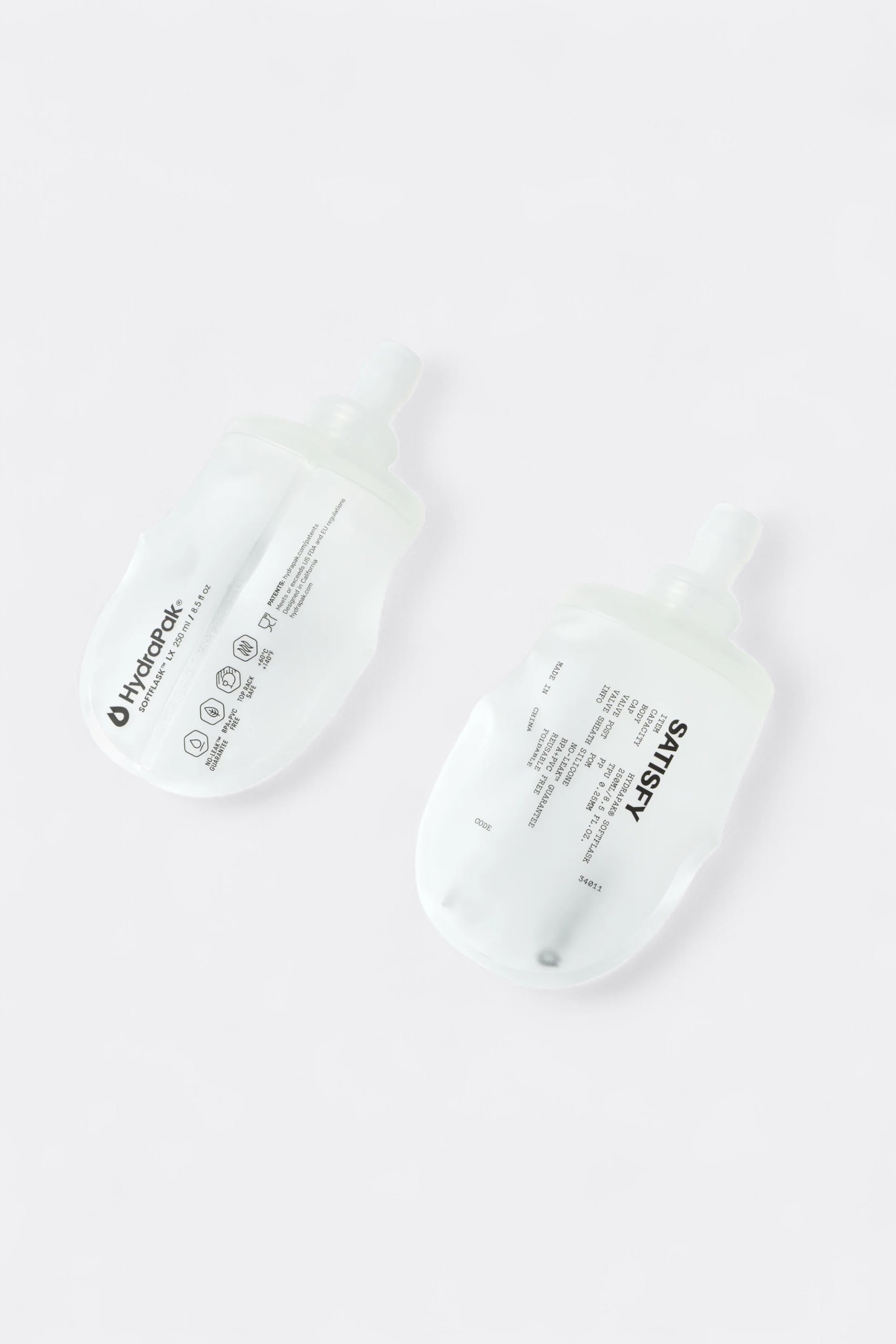 Satisfy - HydraPak® SoftFlask 2Pack 250ML (Transparent)