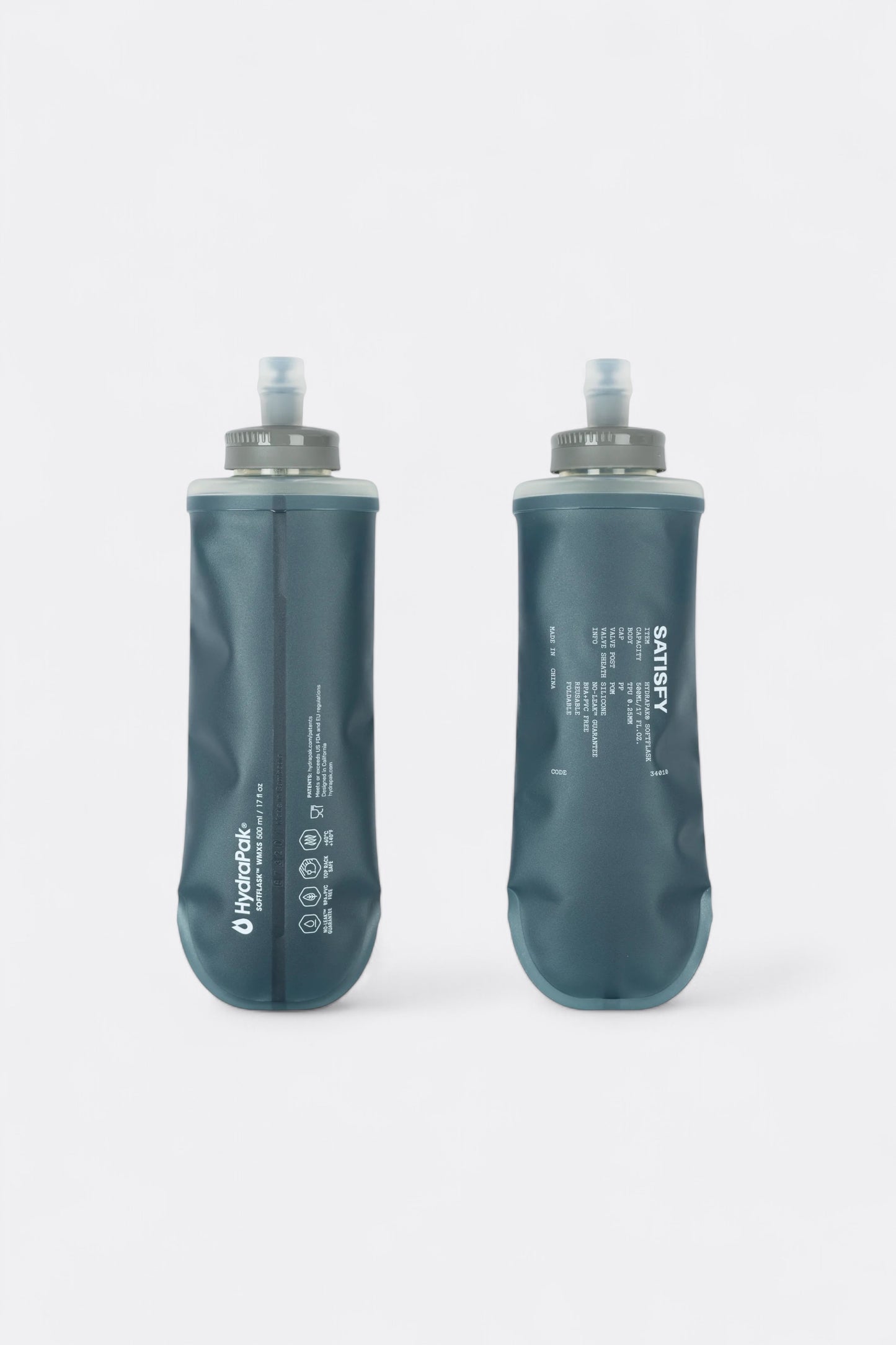 Satisfy - HydraPak® SoftFlask 2Pack 500ML (Dark Slate)