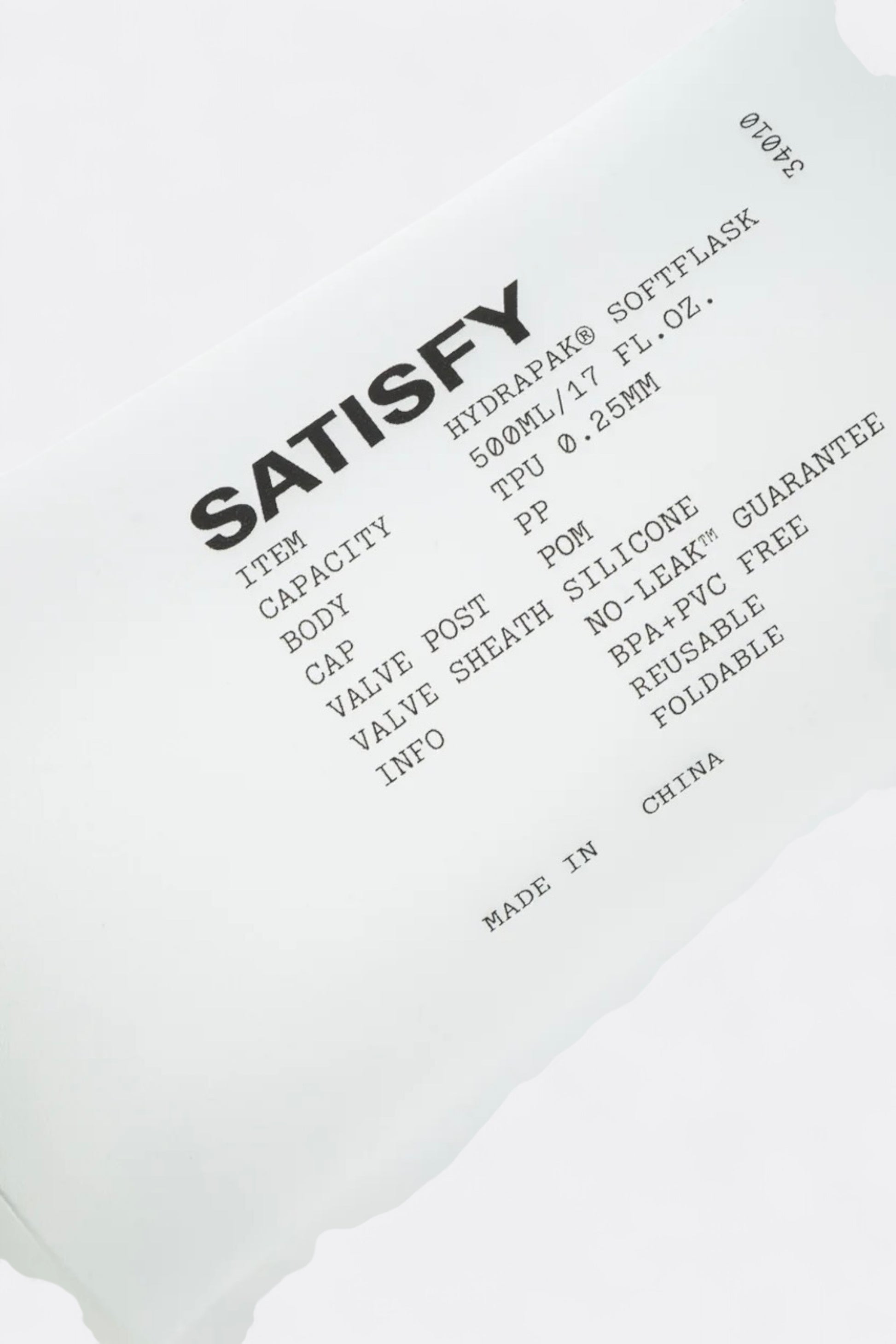 Satisfy - HydraPak® SoftFlask 2Pack 500ML (Transparent)