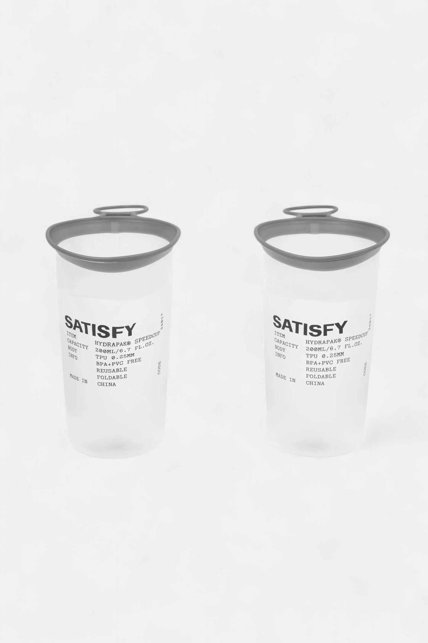Satisfy - HydraPak® SpeedCup™ 2Pack 200ML (Transparent)
