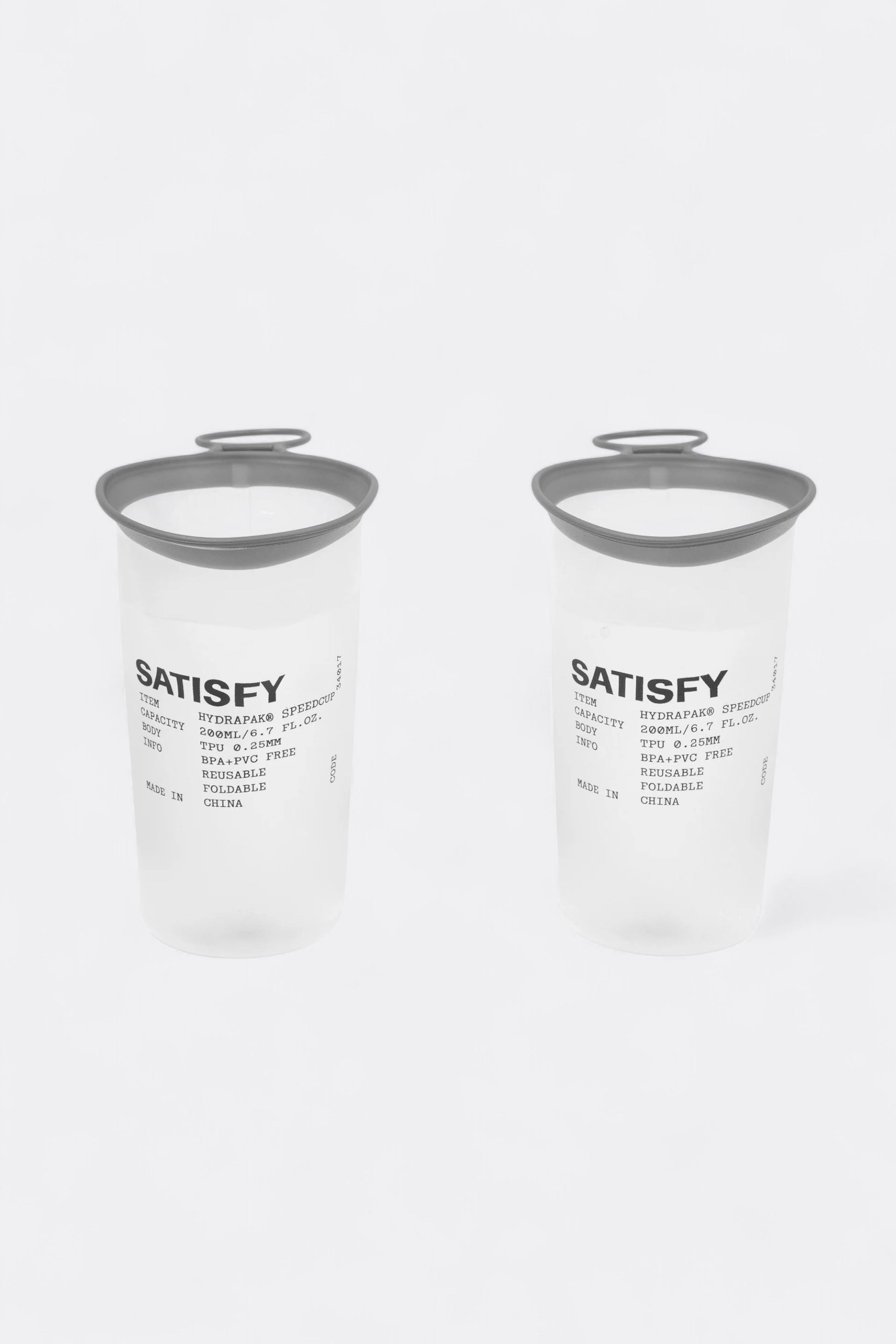 Satisfy - HydraPak® SpeedCup™ 2Pack 200ML (Transparent)