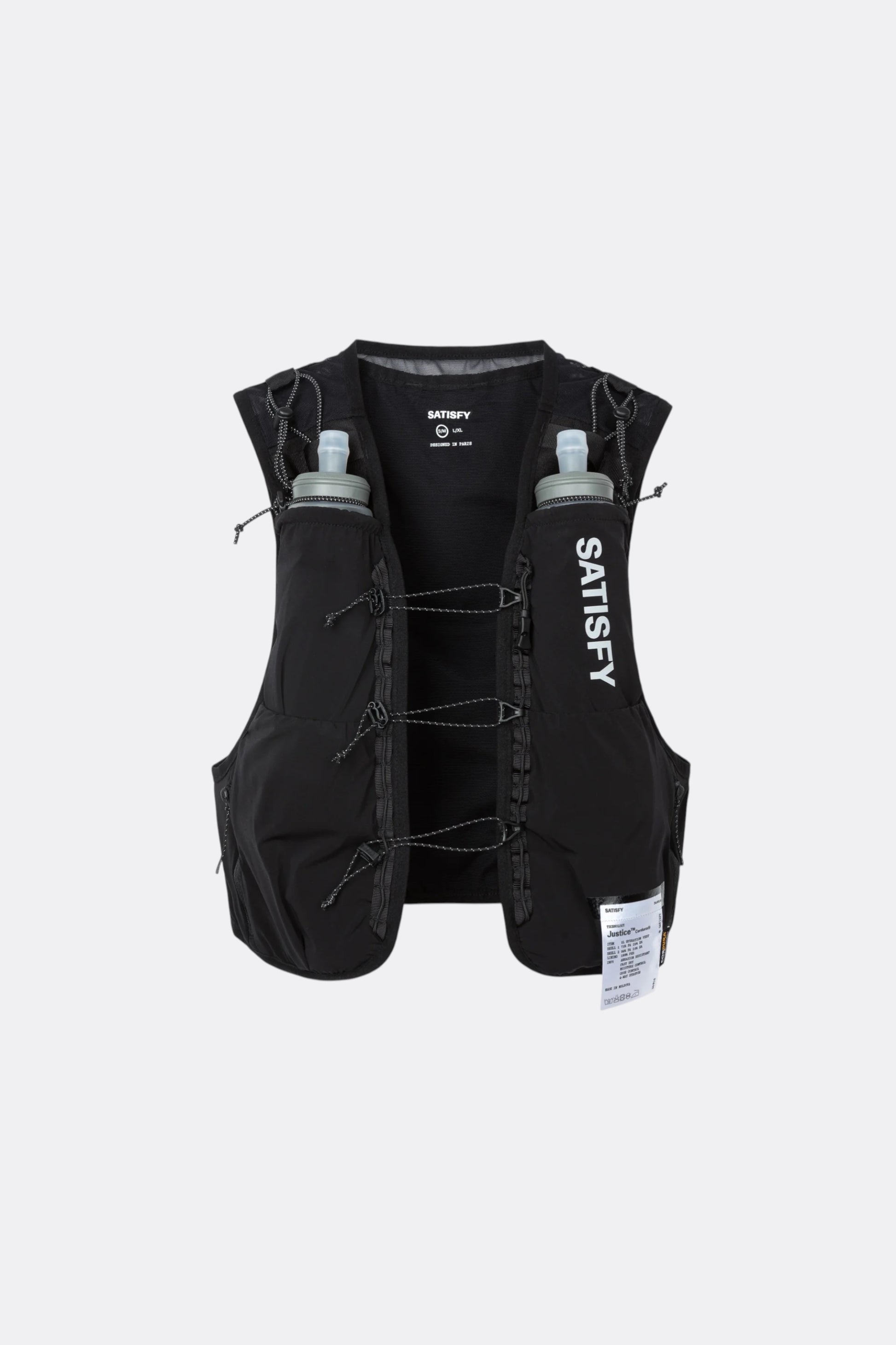 SATISFY Justice Cordura Hydration Vest 5L Black | Gilet Trail Running