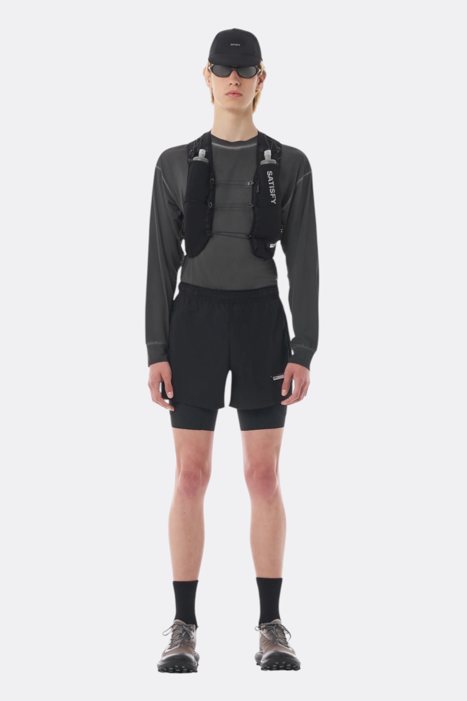 SATISFY Justice Cordura Hydration Vest 5L Black | Gilet Trail Running