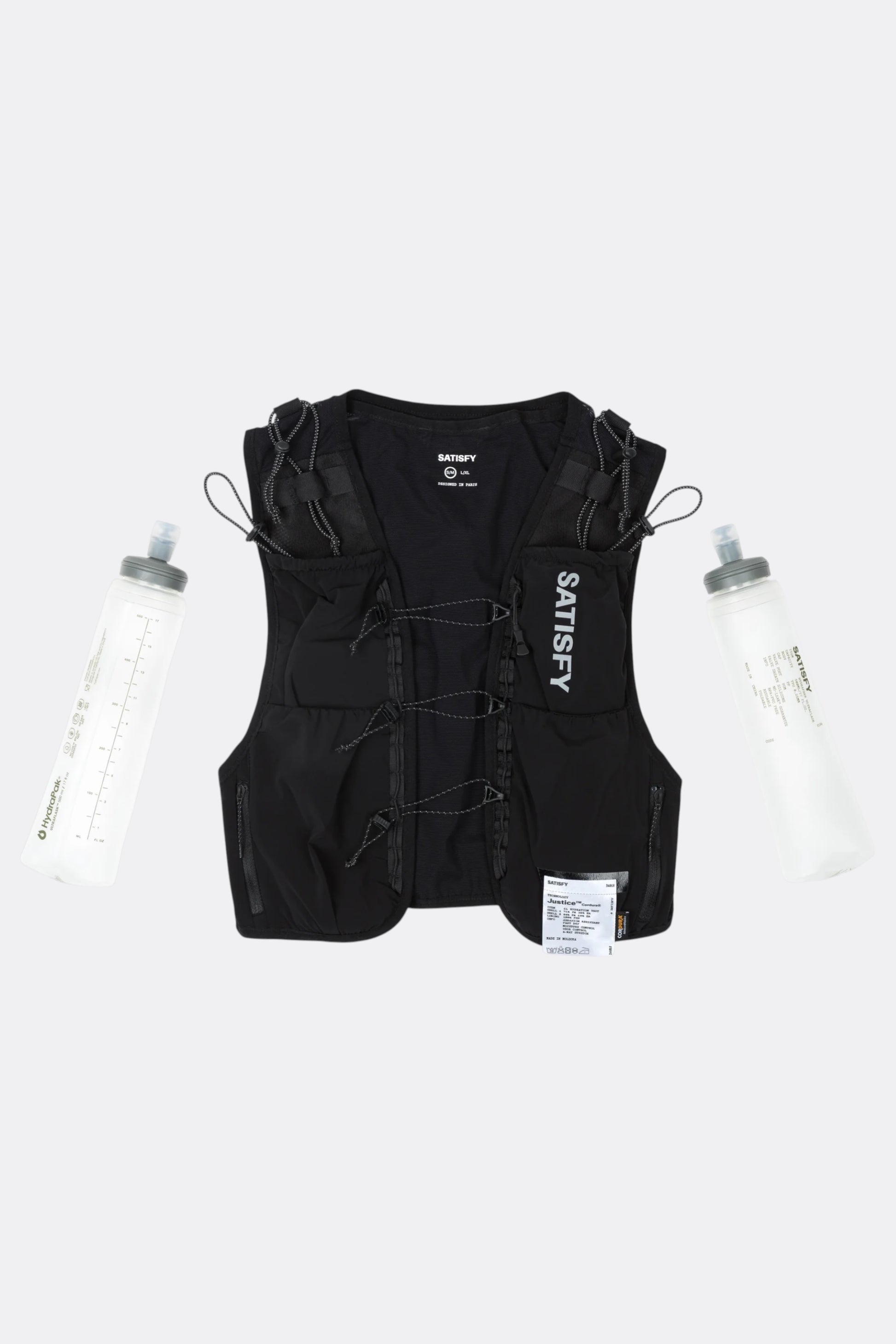 SATISFY Justice Cordura Hydration Vest 5L Black | Gilet Trail Running
