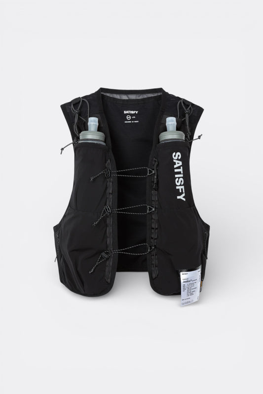 SATISFY Justice Cordura Hydration Vest 5L Black | Gilet Trail Running