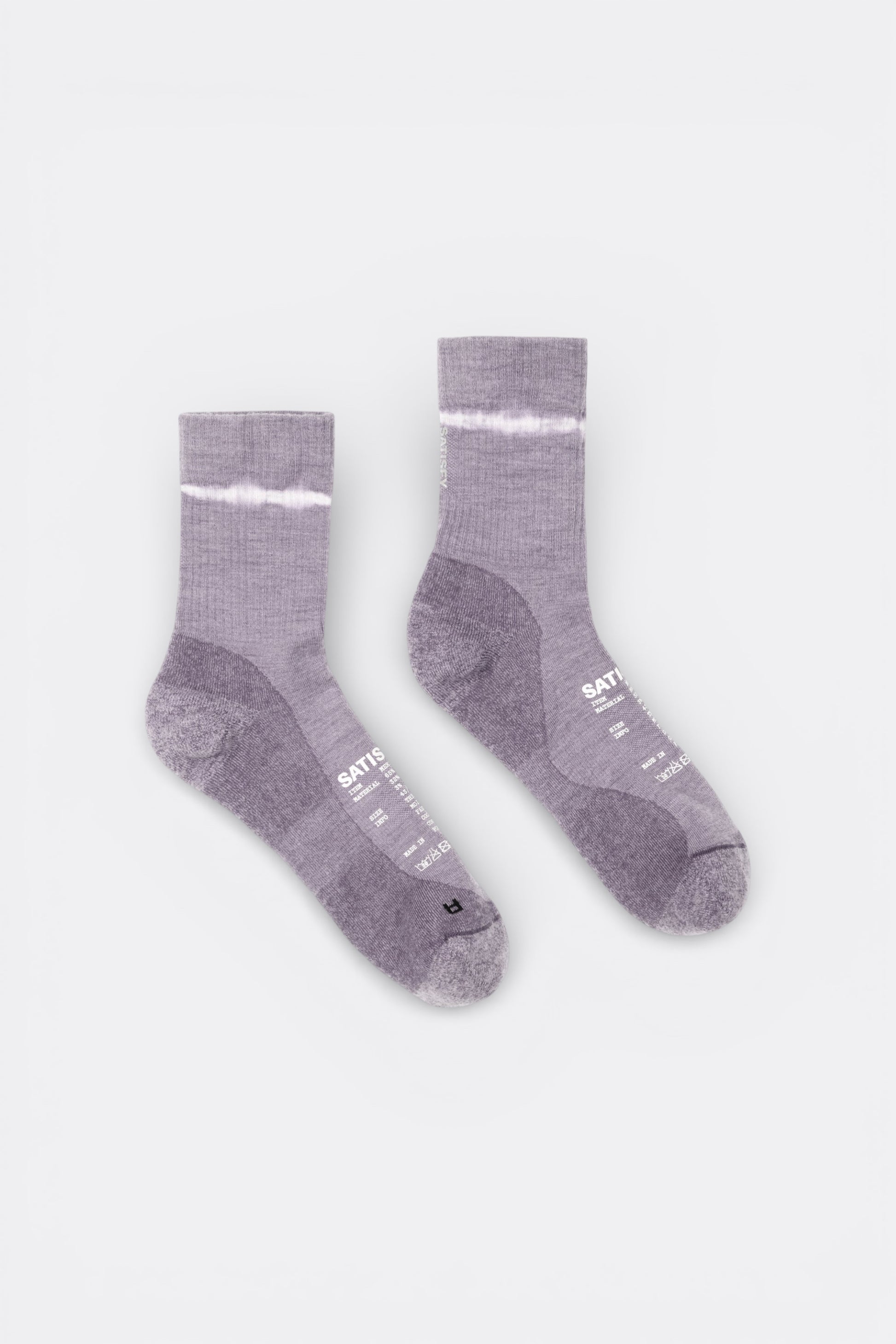 SATISFY Merino Nylon Tube Socks Dusk Tie-Dye | Chaussettes Running Laine