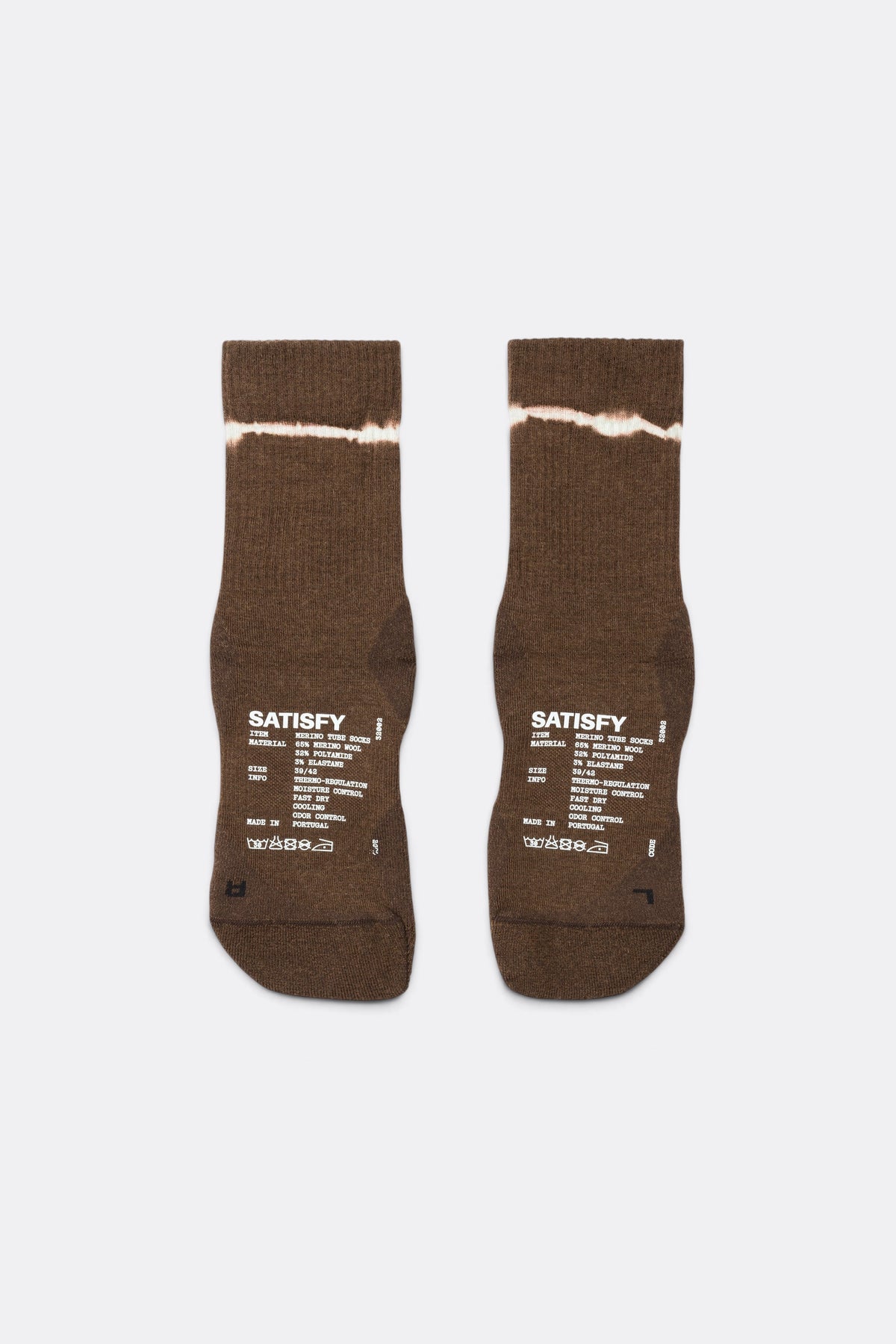 SATISFY Merino Nylon Tube Socks Rocky Road Tie-Dye | Edgar Bdx