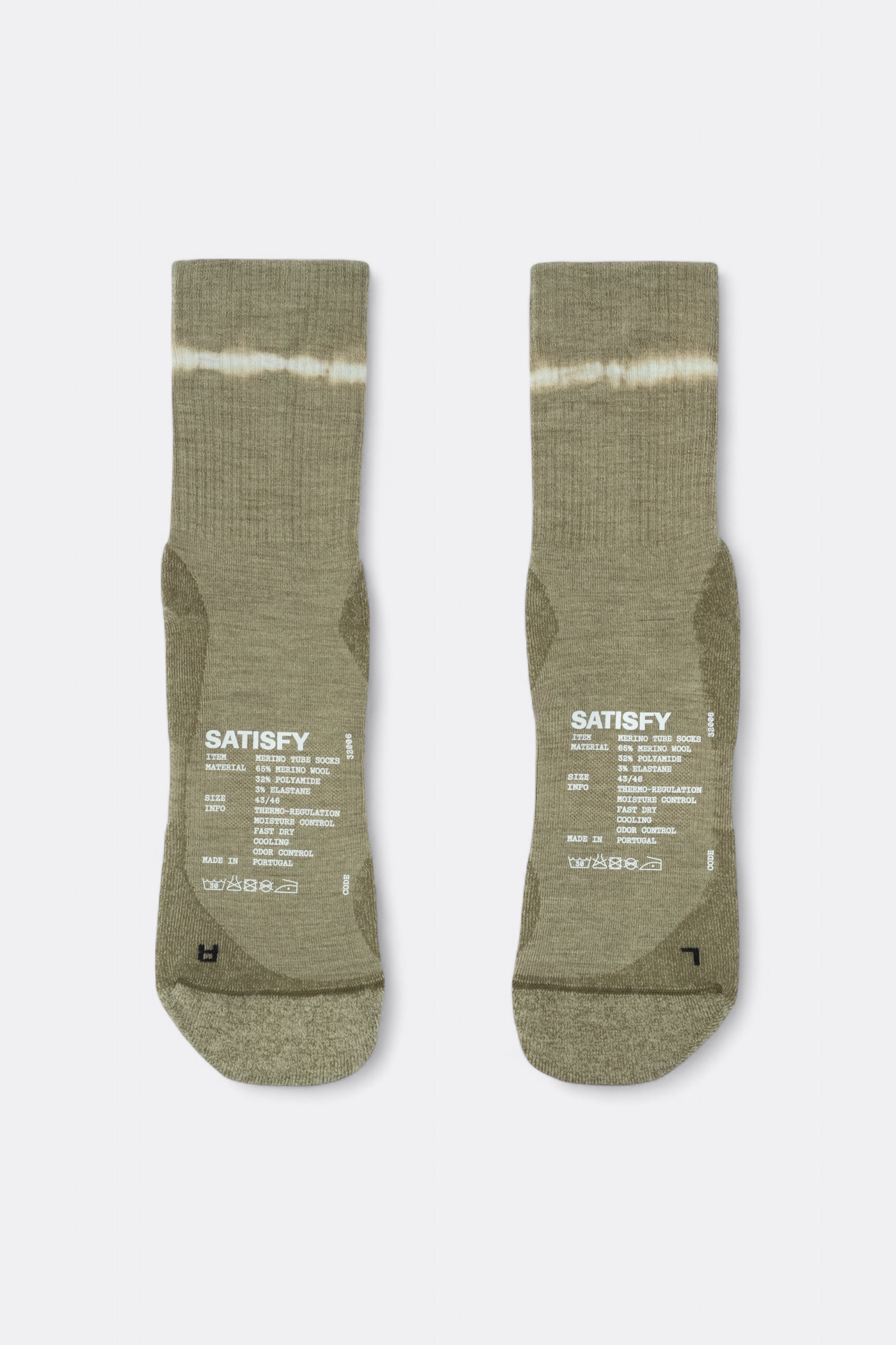 Satisfy - Merino Nylon Tube Socks (Tie-Dye Falcon)