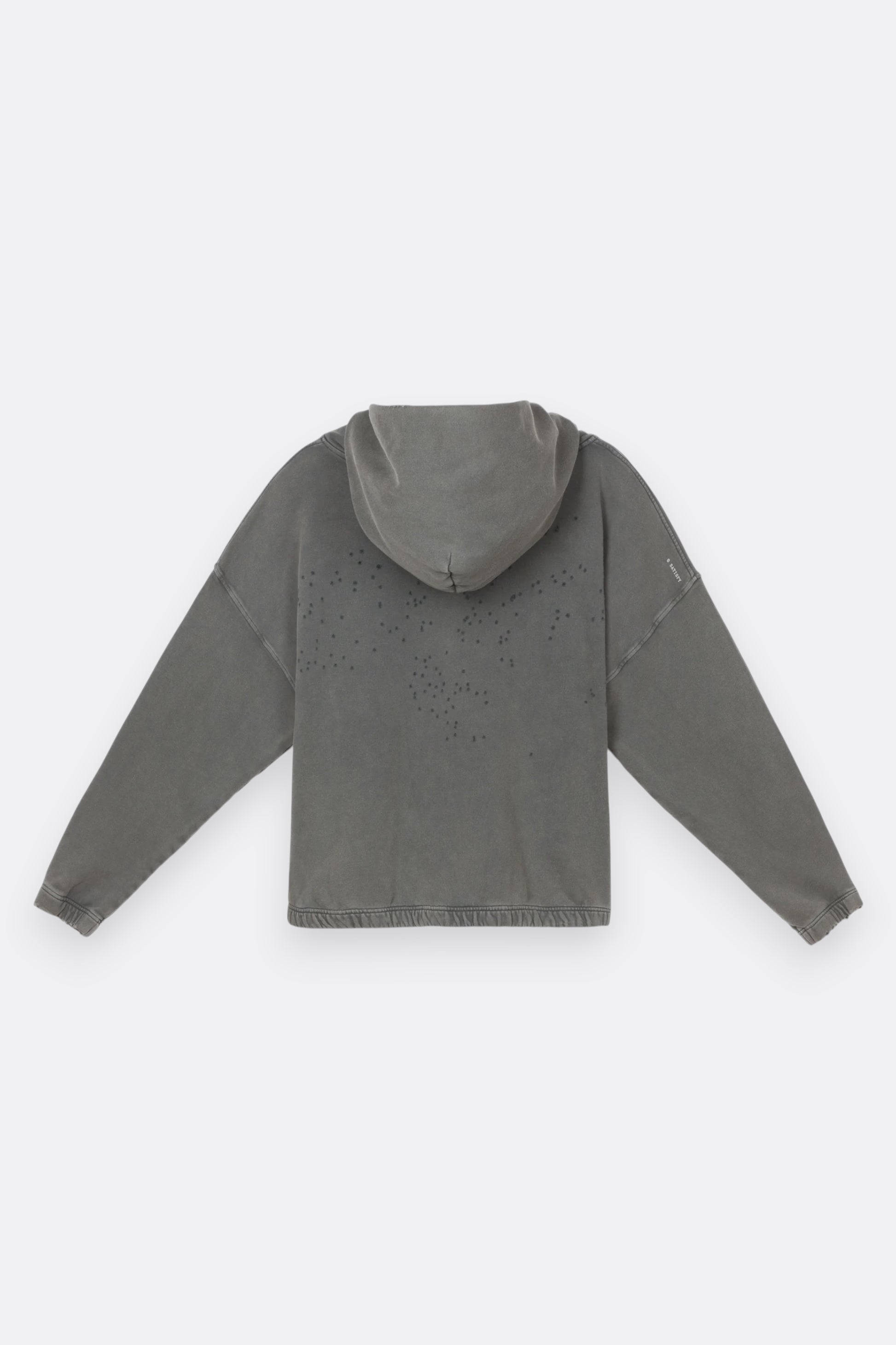 SATISFY MothTech™ Hoodie Faded Black | Hoodie Coton Bio French Terry | Edgar Bdx