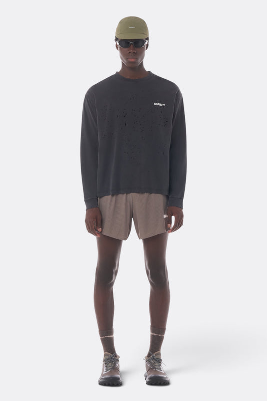 SATISFY MothTech Long Tee Aged Black | Edgar Bdx