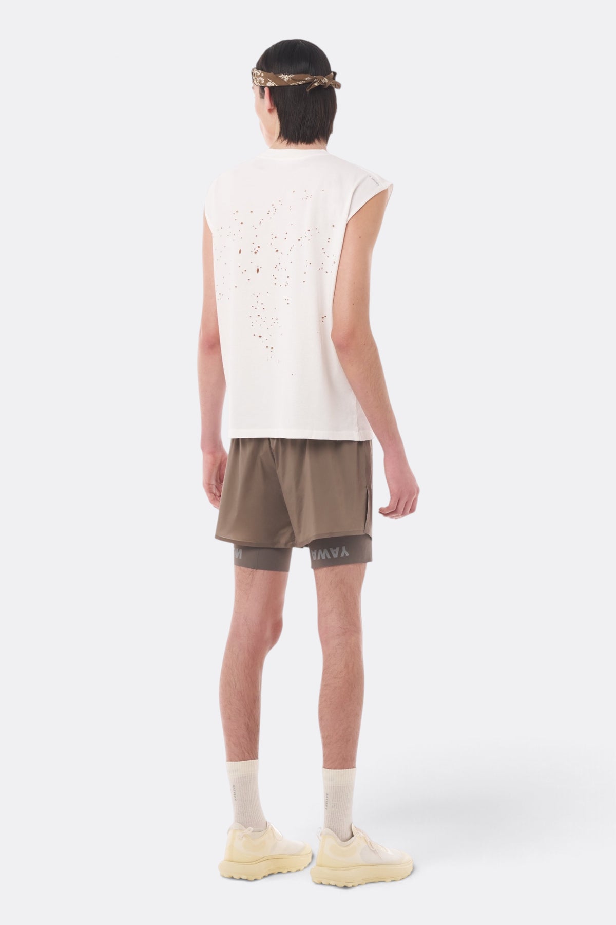 SATISFY MothTech Muscle Tee Aged Ecru | Edgar Bdx