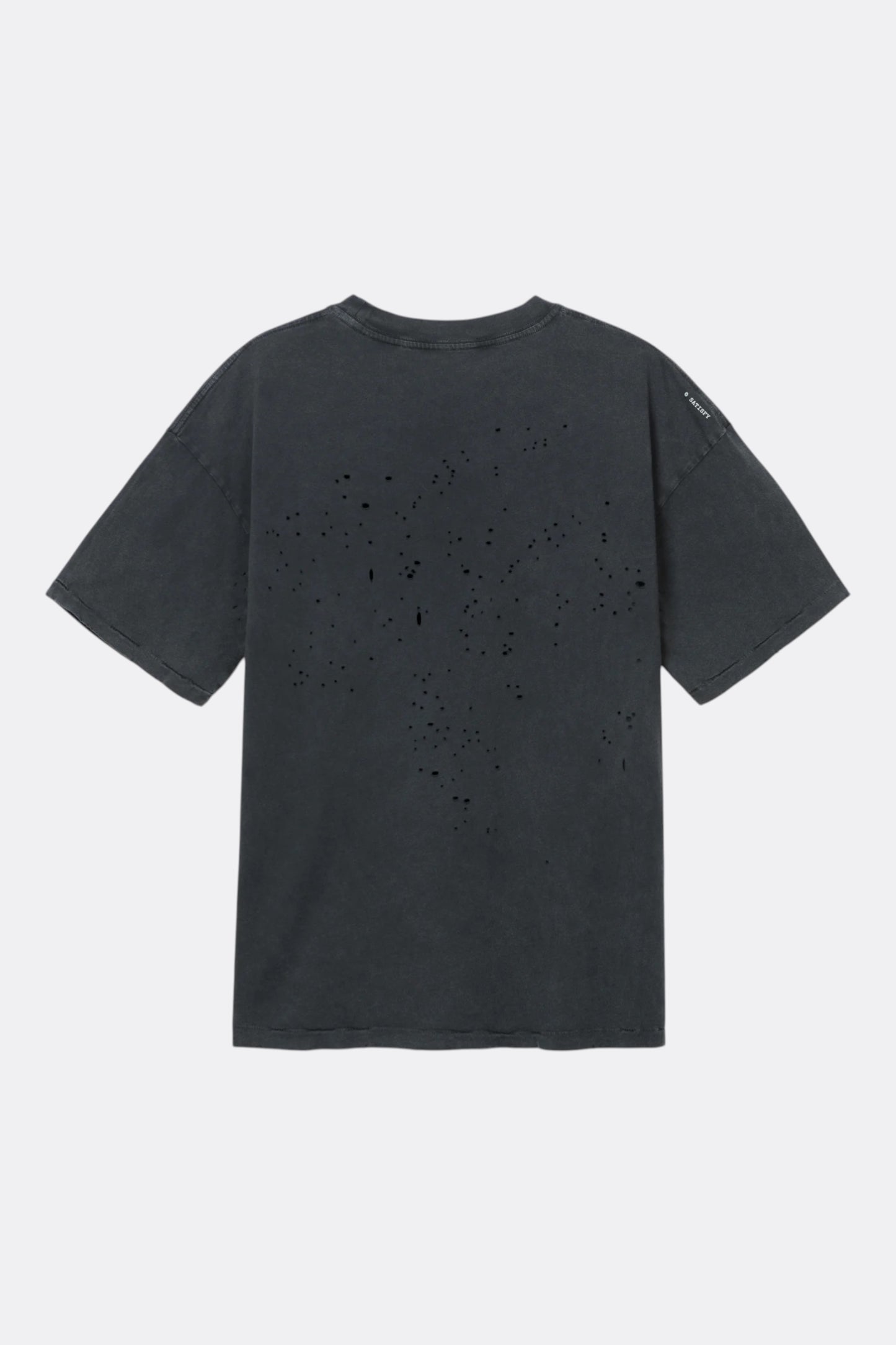 SATISFY MothTech T-Shirt Aged Black | T-Shirt Running Coton Technique