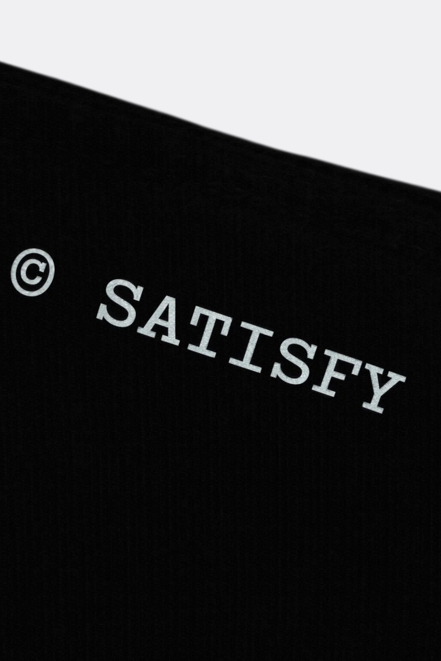SATISFY MothTech T-Shirt Aged Black | T-Shirt Running Coton Technique