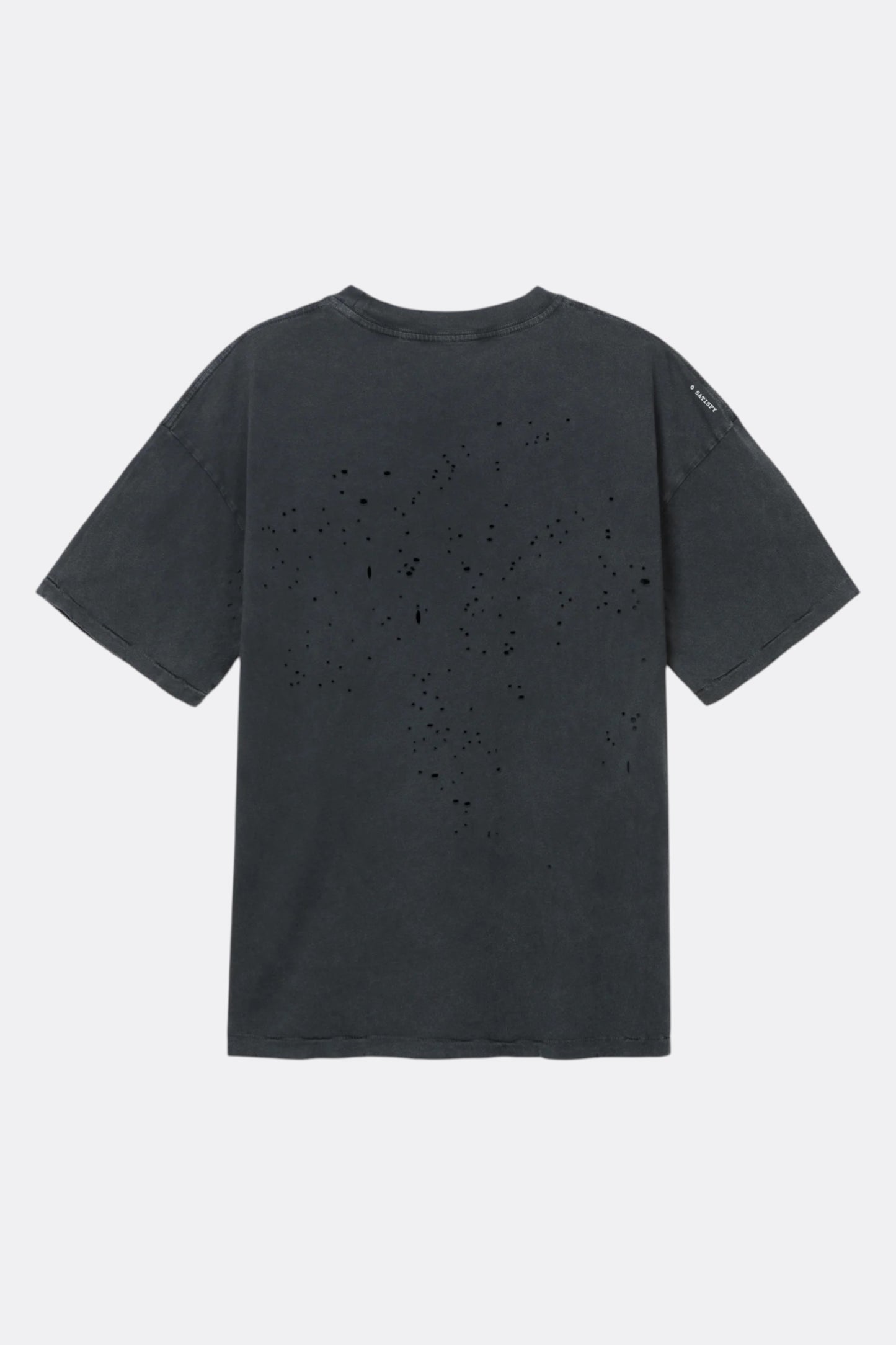SATISFY MothTech T-Shirt Aged Black | T-Shirt Running Coton Technique