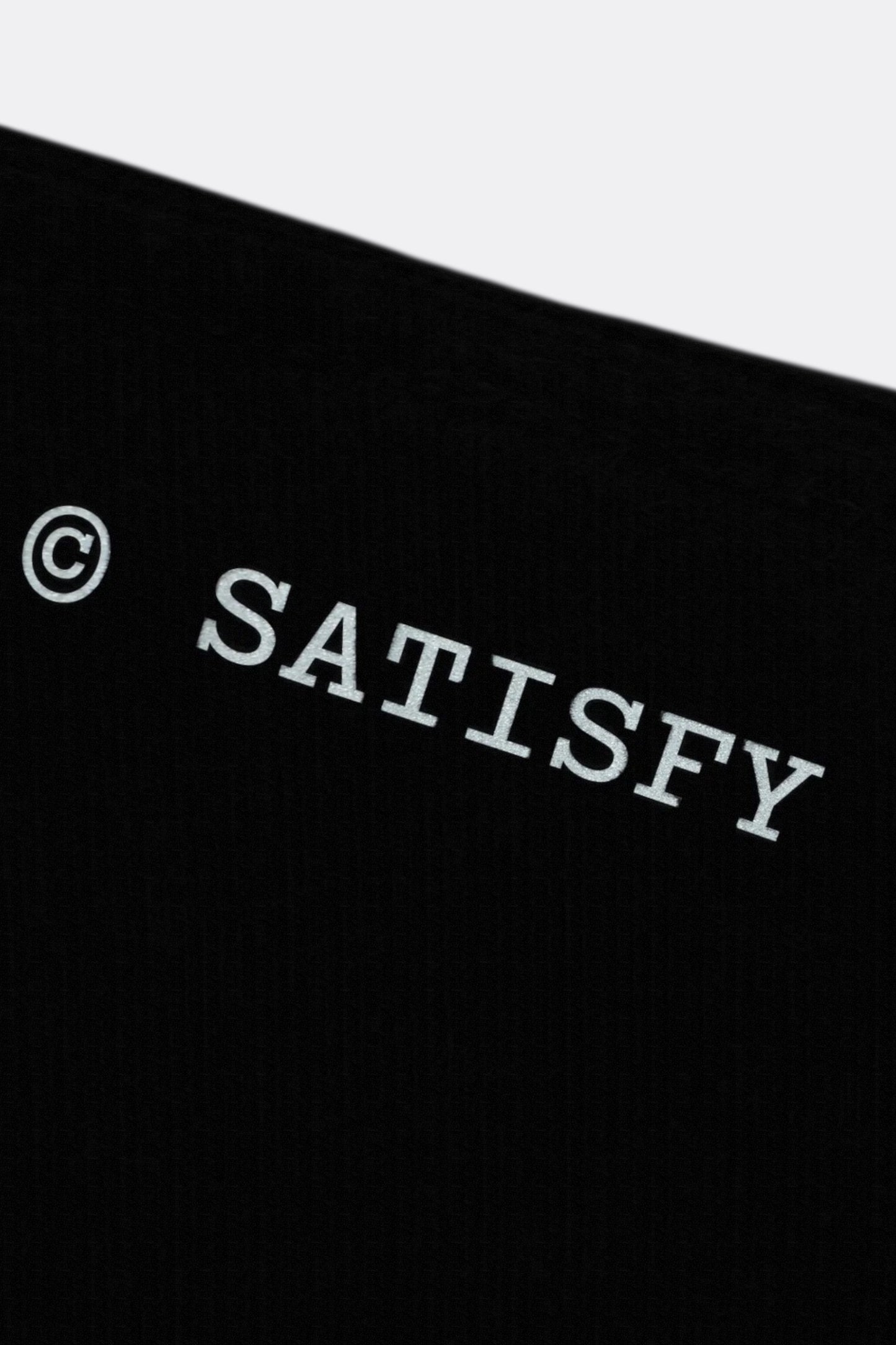 SATISFY MothTech T-Shirt Aged Black | T-Shirt Running Coton Technique