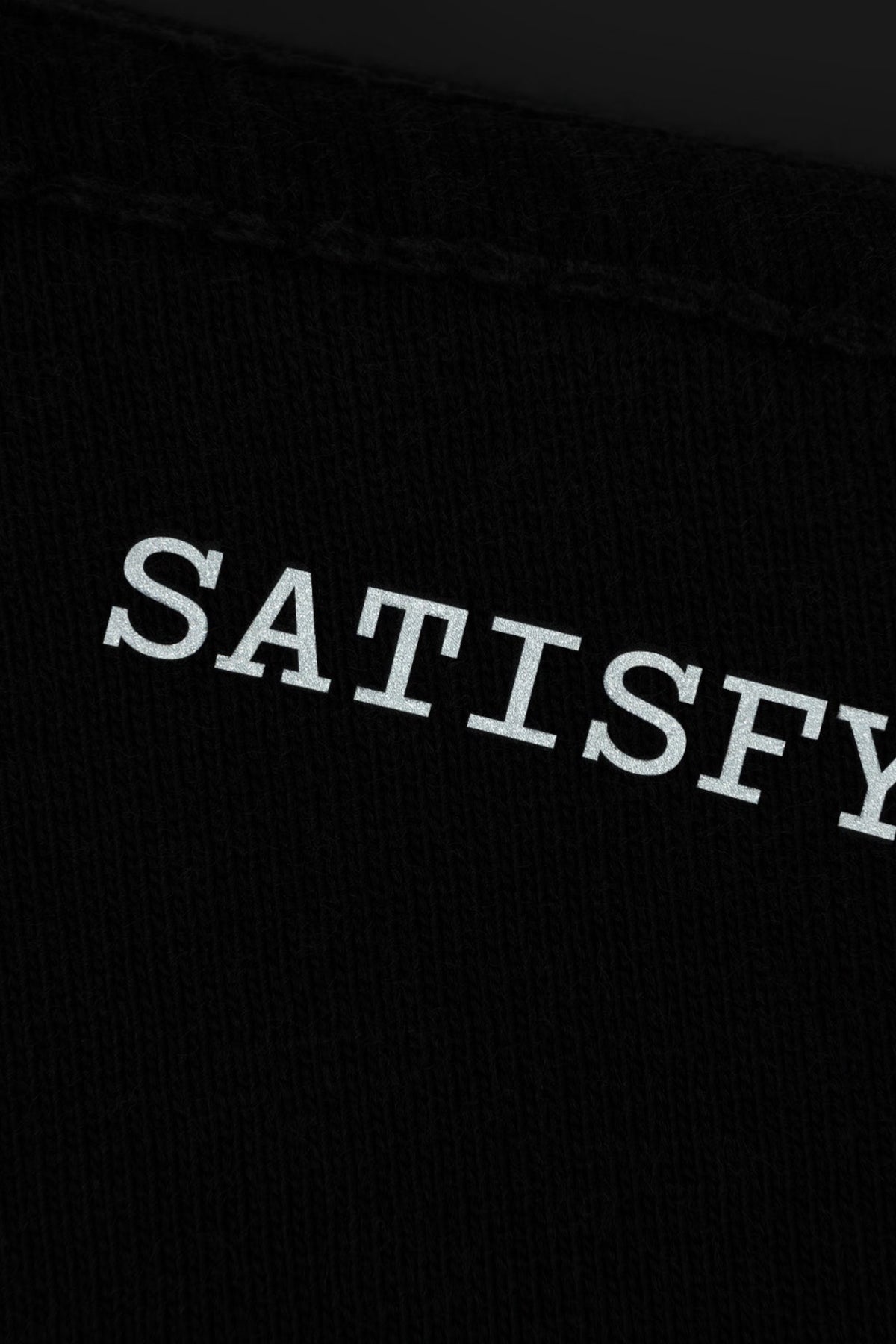 SATISFY MothTech T-Shirt Aged Black AirBrush Glitter | Edgar Bdx