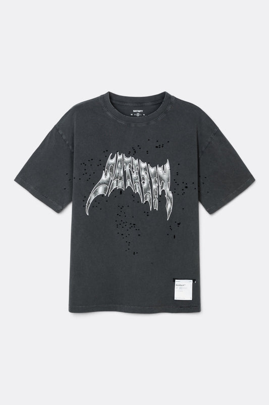 SATISFY MothTech T-Shirt Aged Black AirBrush Glitter | Edgar Bdx