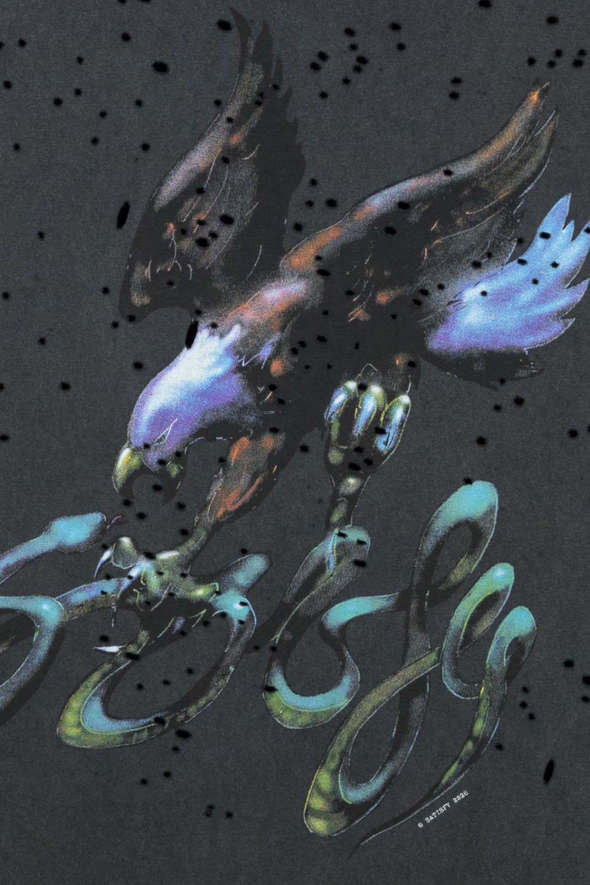 SATISFY MothTech T-Shirt Aged Black Eagle Snake | Edgar Bdx