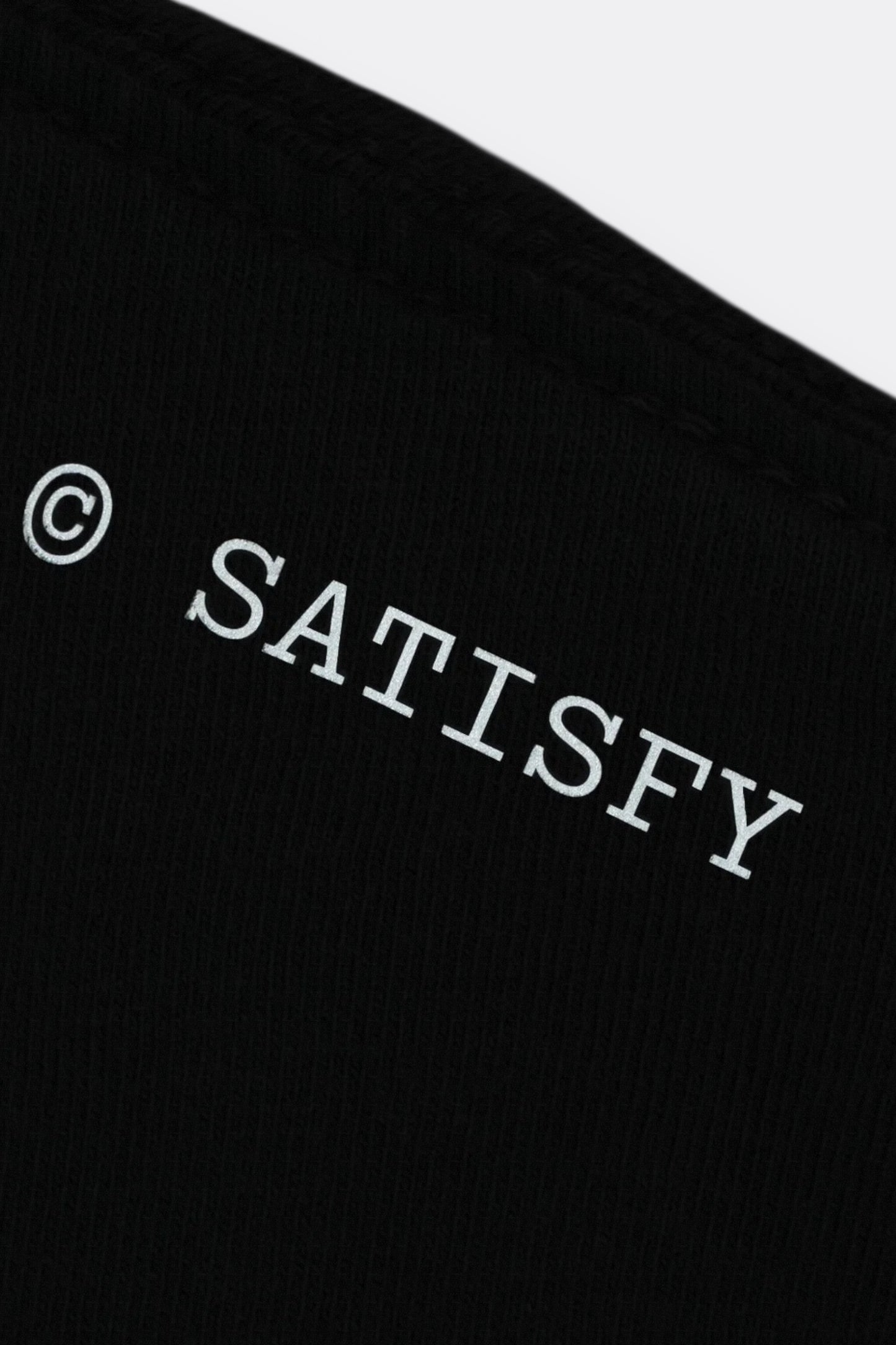 SATISFY MothTech™ T-Shirt Faded Black | T-Shirt Running Coton Bio | Edgar Bdx