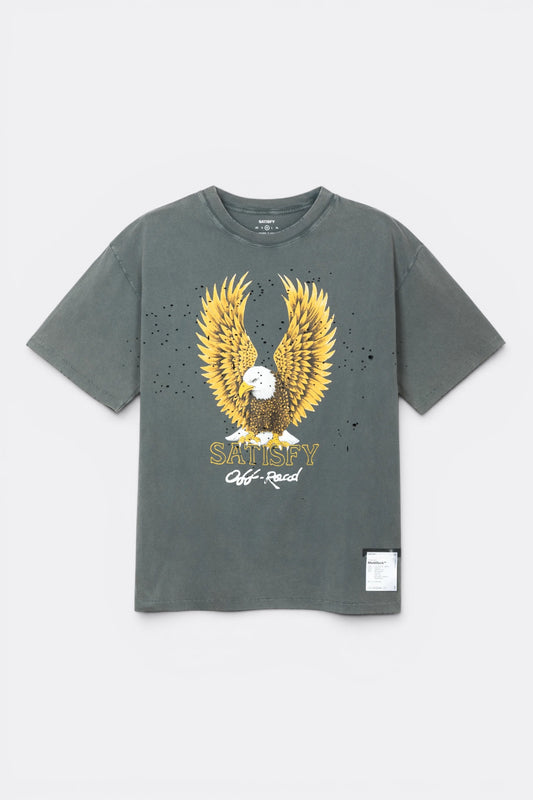 SATISFY MothTech™ T-Shirt Faded Black | T-Shirt Running Coton Bio | Edgar Bdx