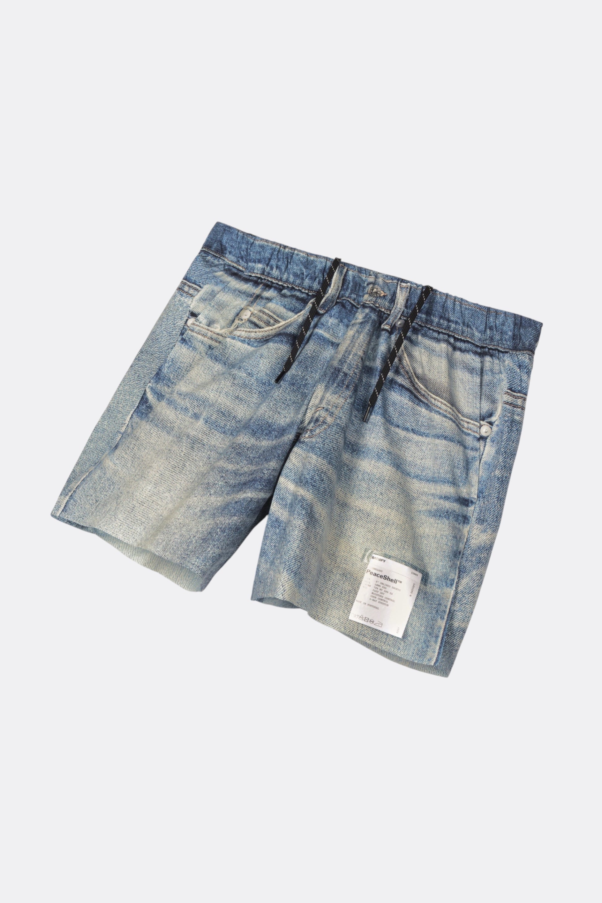 SATISFY PeaceShell 5" Unlined Shorts Digital Denim | Short Running Technique