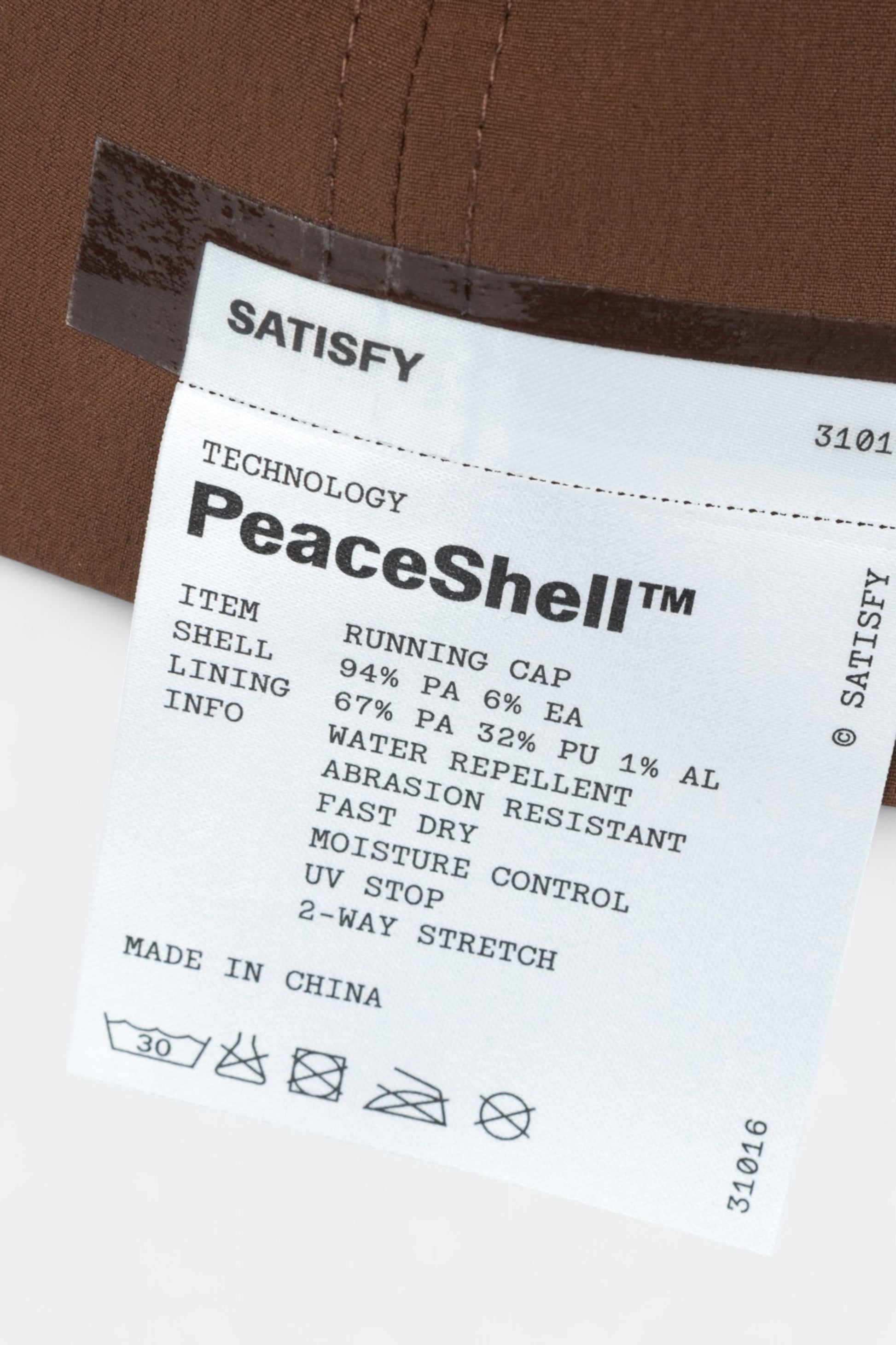 Satisfy - PeaceShell™ Running Cap (Brown)