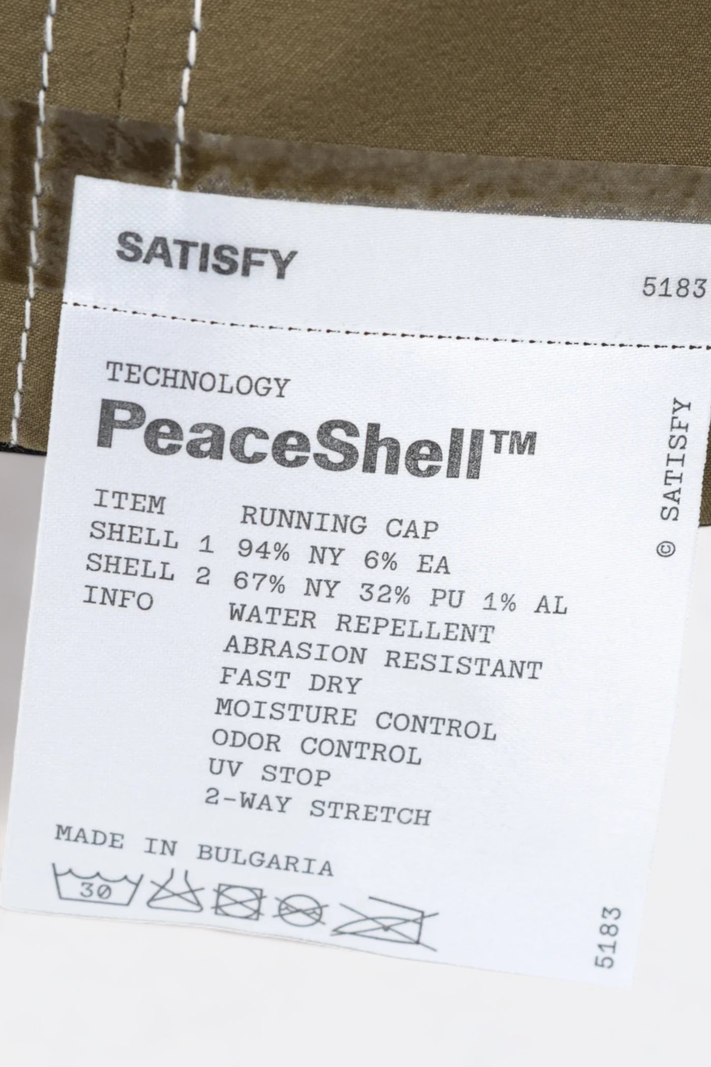 Satisfy - PeaceShell™ Running Cap (Oil Green)