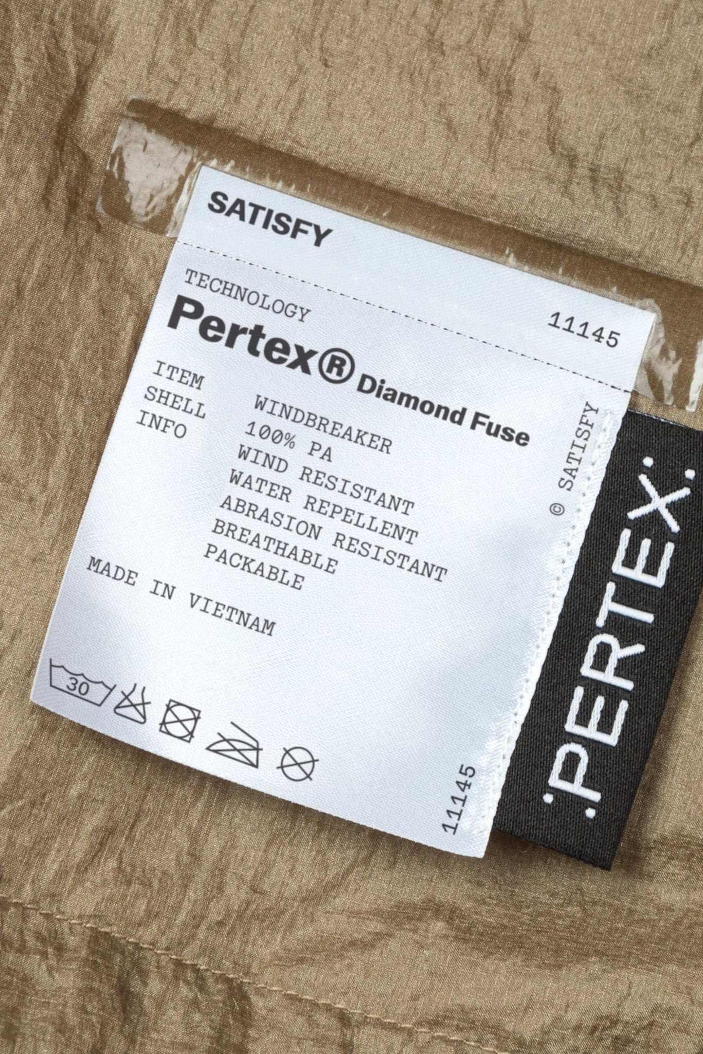 SATISFY Pertex® Diamond Fuse Windbreaker Falcon | Coupe-Vent Running Ultra-Léger | Edgar Bdx
