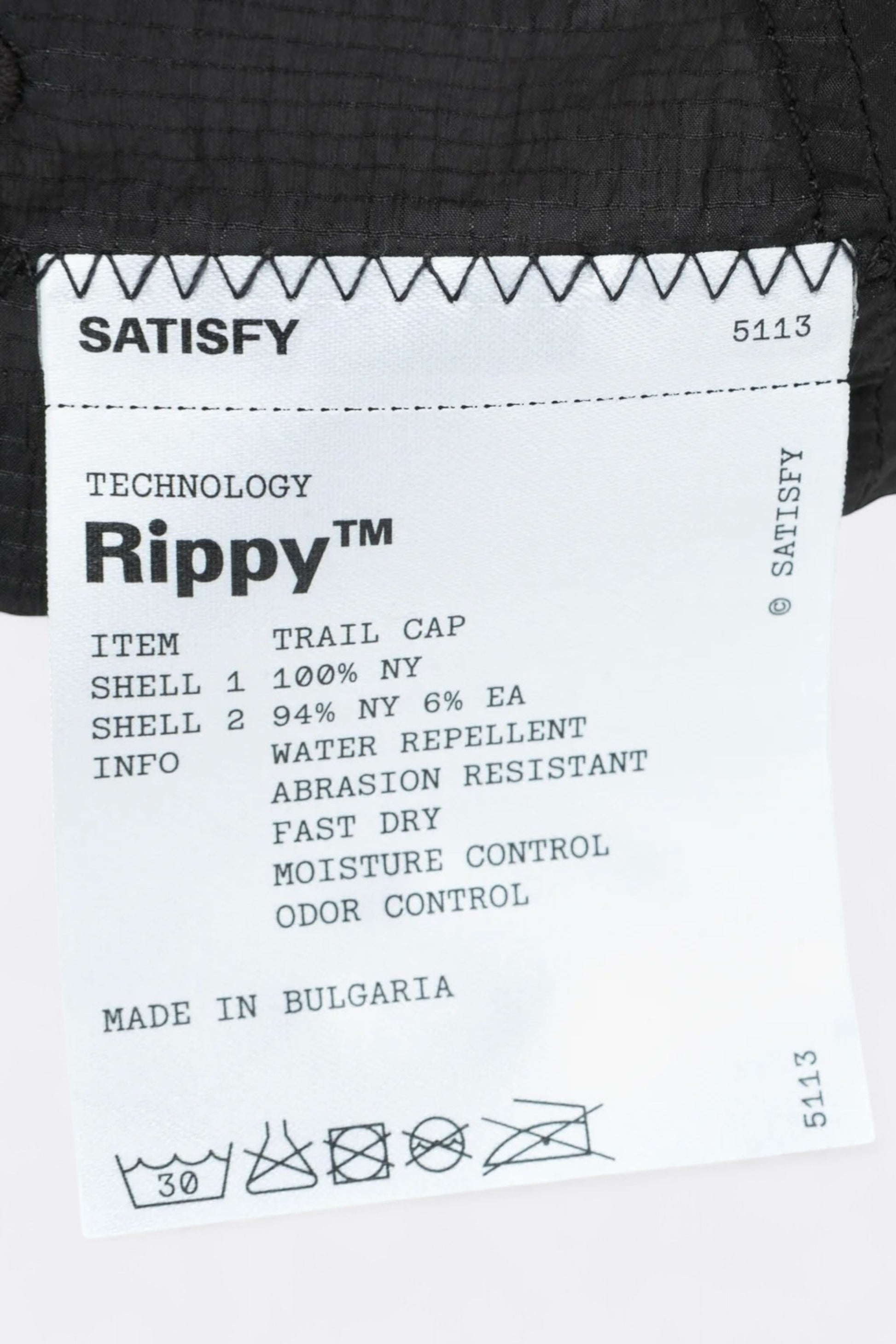 Satisfy - Rippy™ Trail Cap (Black)