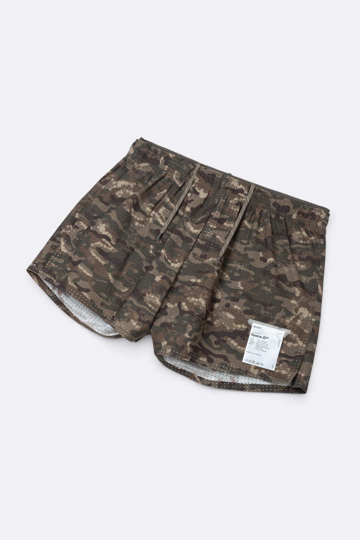 SATISFY Space-O 2.5 Shorts Overland Trek Camo | Edgar Bdx