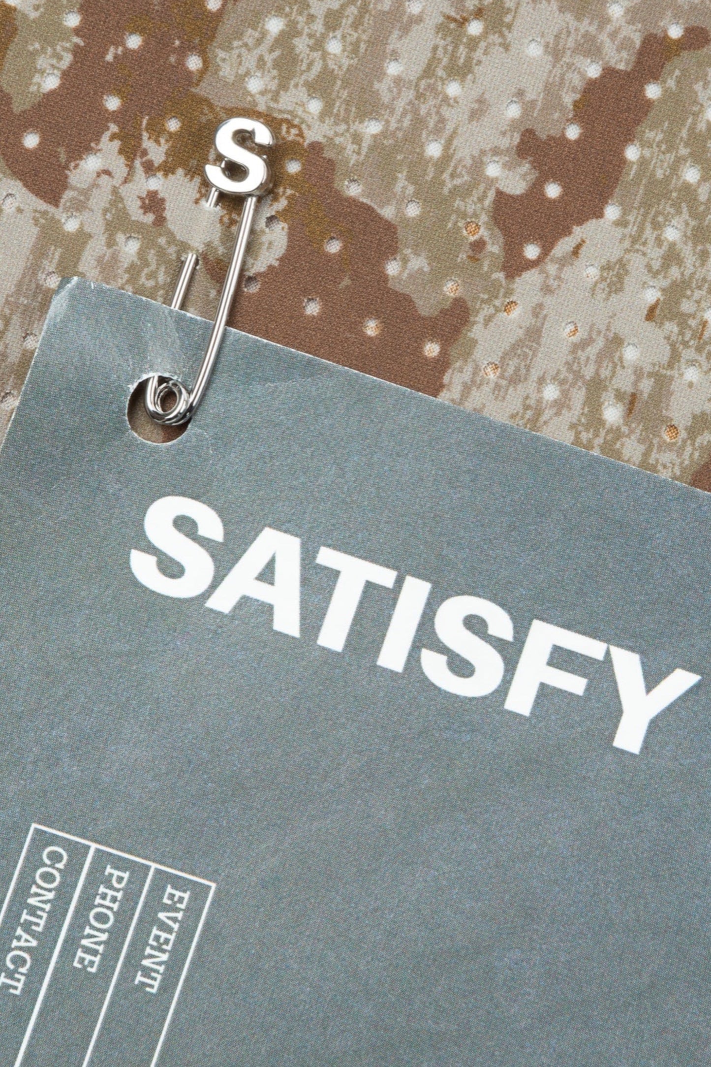 SATISFY Space-O T-Shirt Camo | T-Shirt Running Perforé Ultra-Léger