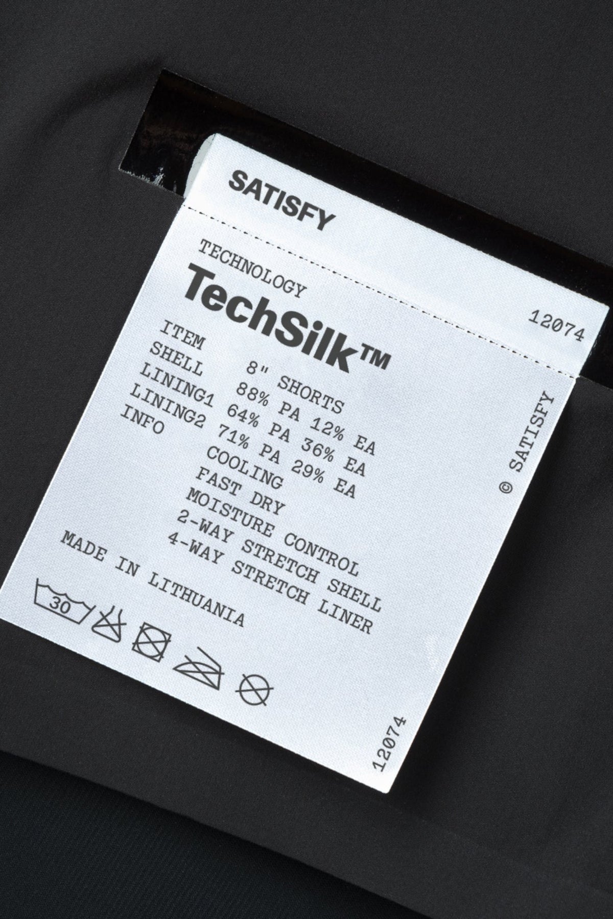 SATISFY TechSilk 8 Shorts Black | Edgar Bdx