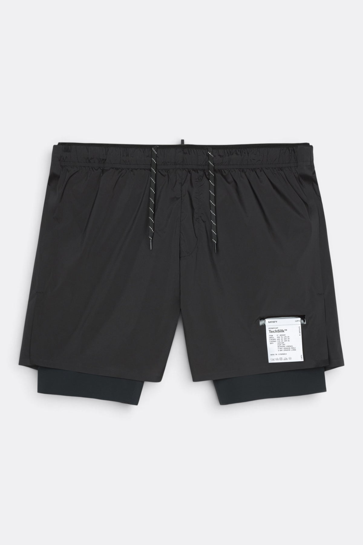 SATISFY TechSilk 8 Shorts Black | Edgar Bdx