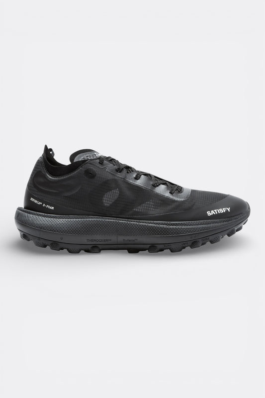 Satisfy TheRocker Jet Black | Chaussure Ultra-Running Vibram